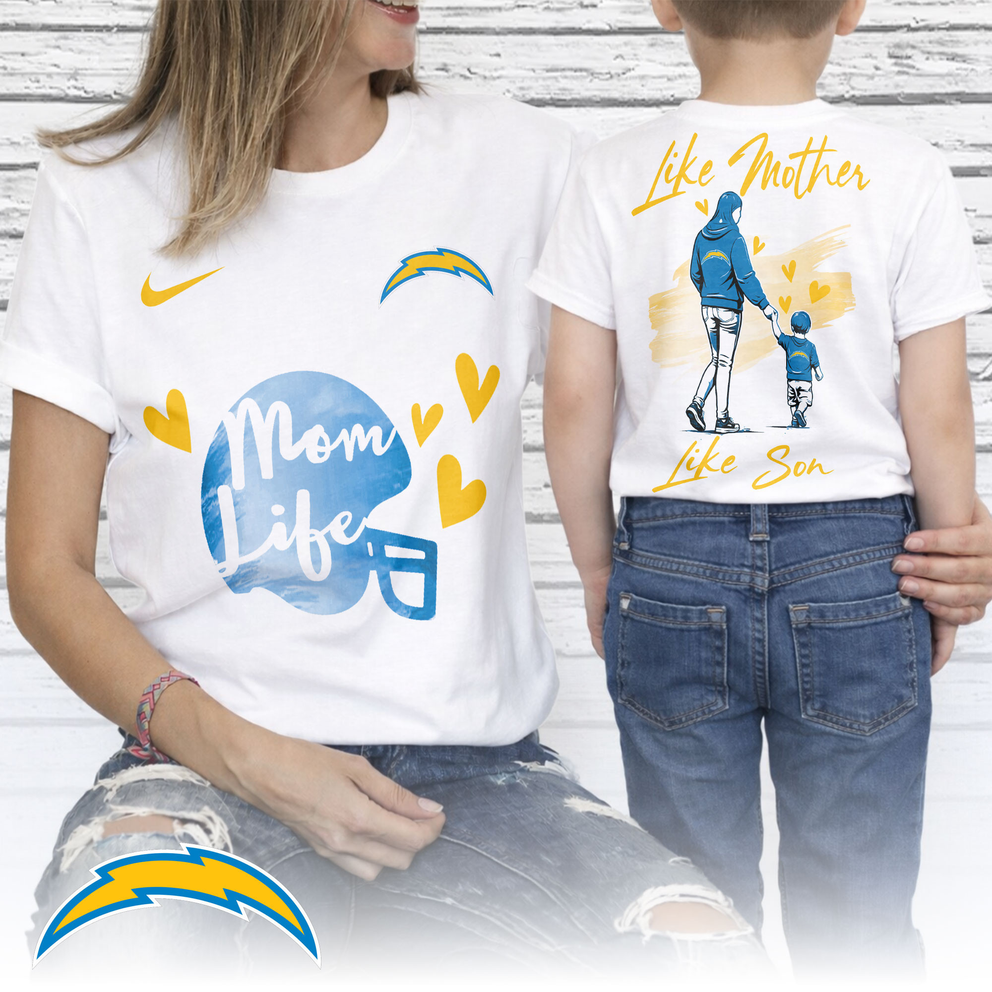 Los Angeles Chargers | Premium NFL Like Mother Like Son 3D Shirt NP
