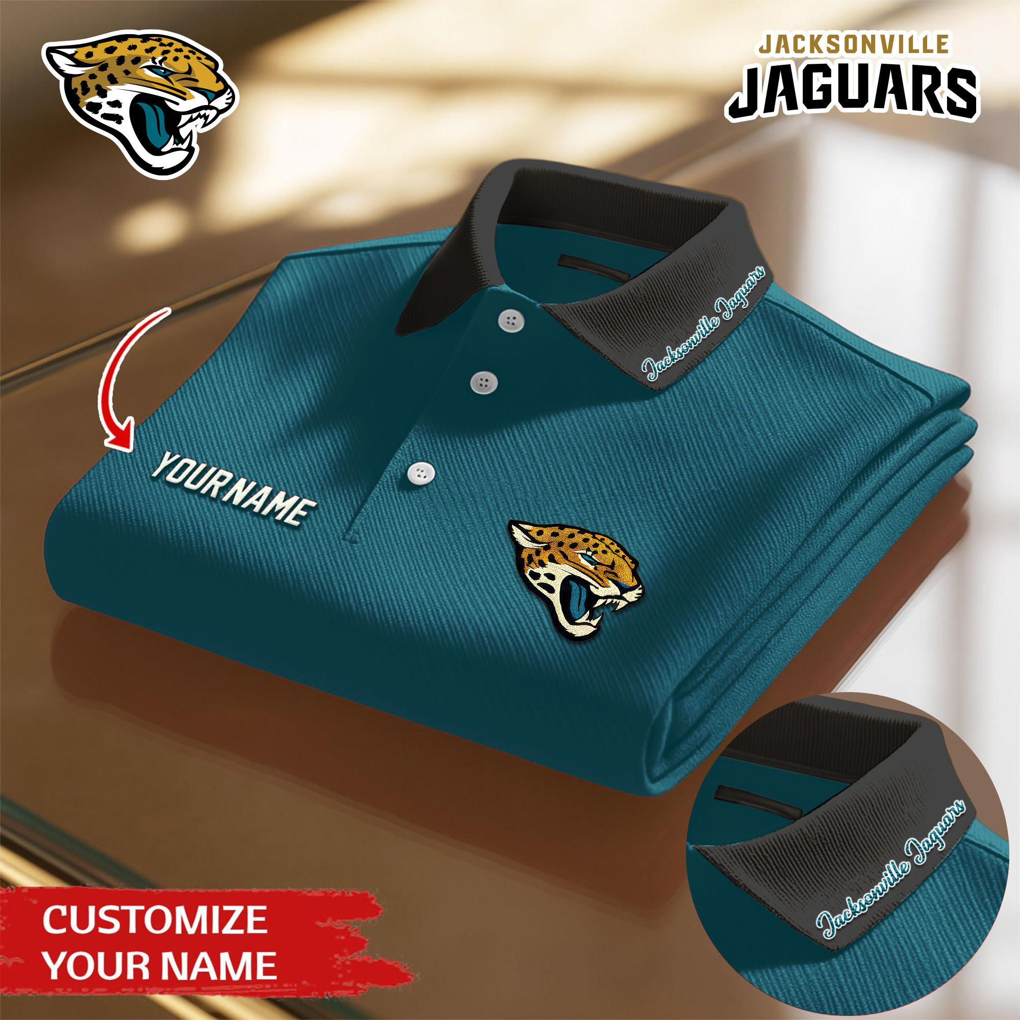Jacksonville Jaguars | Premium NFL Polo Shirt TD