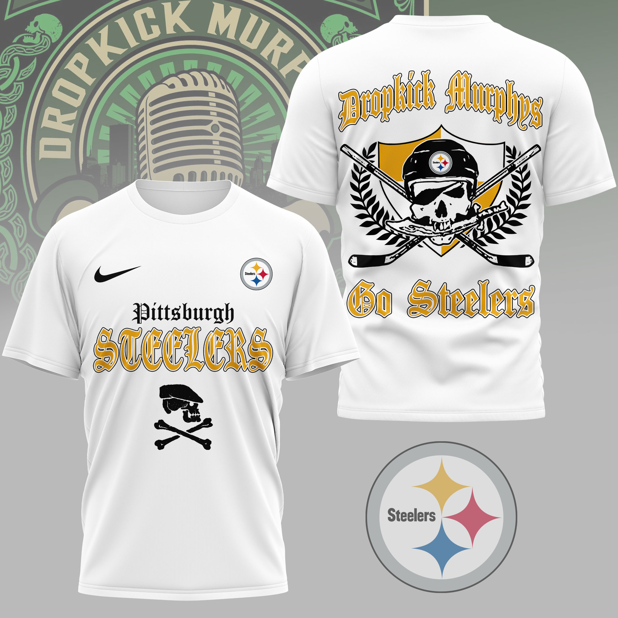 Pittsburgh Steelers | Premium NFL Dropkick Murphys Fan 3D Shirt NY