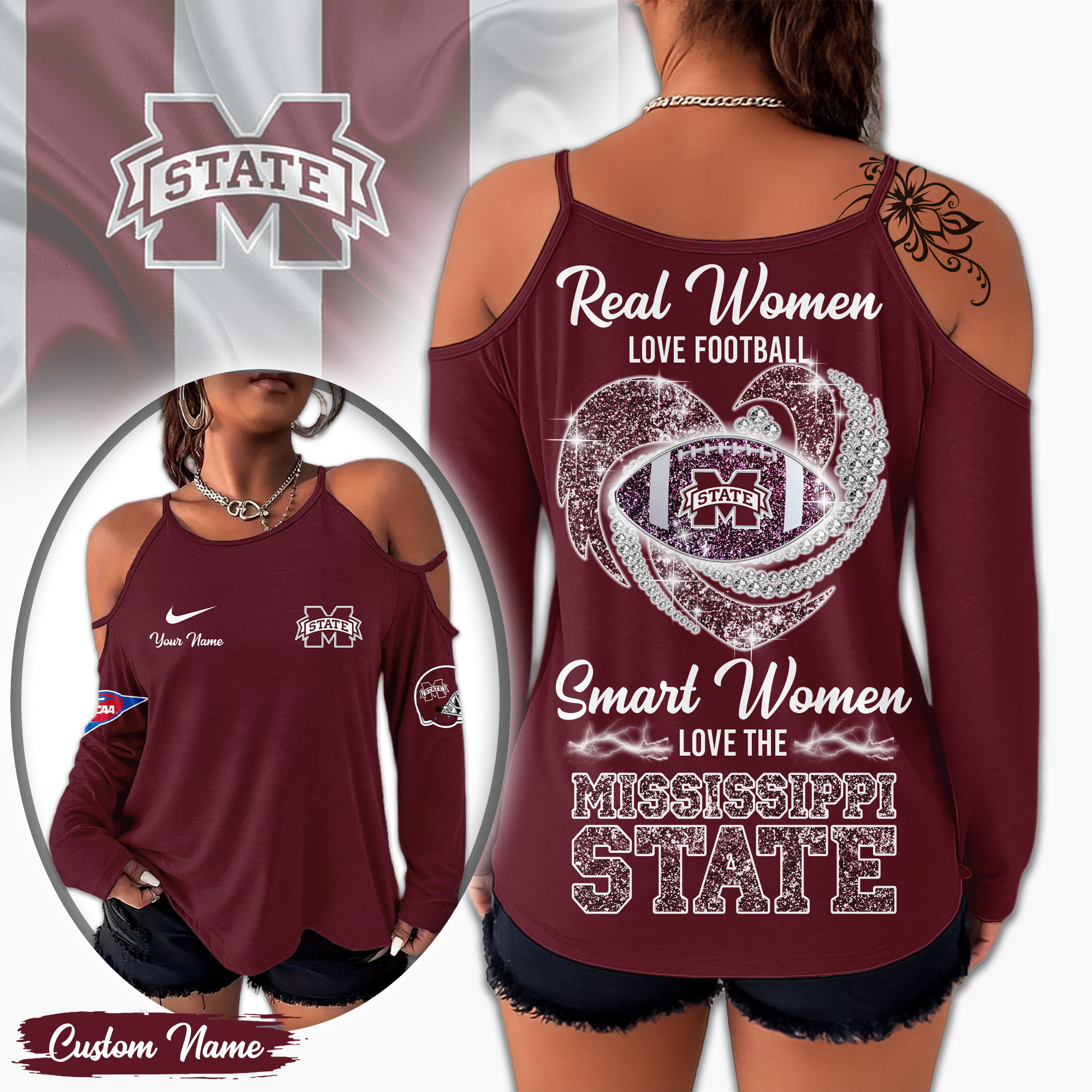Mississippi State Bulldogs | Premium NCAA Lady Tshirt TD