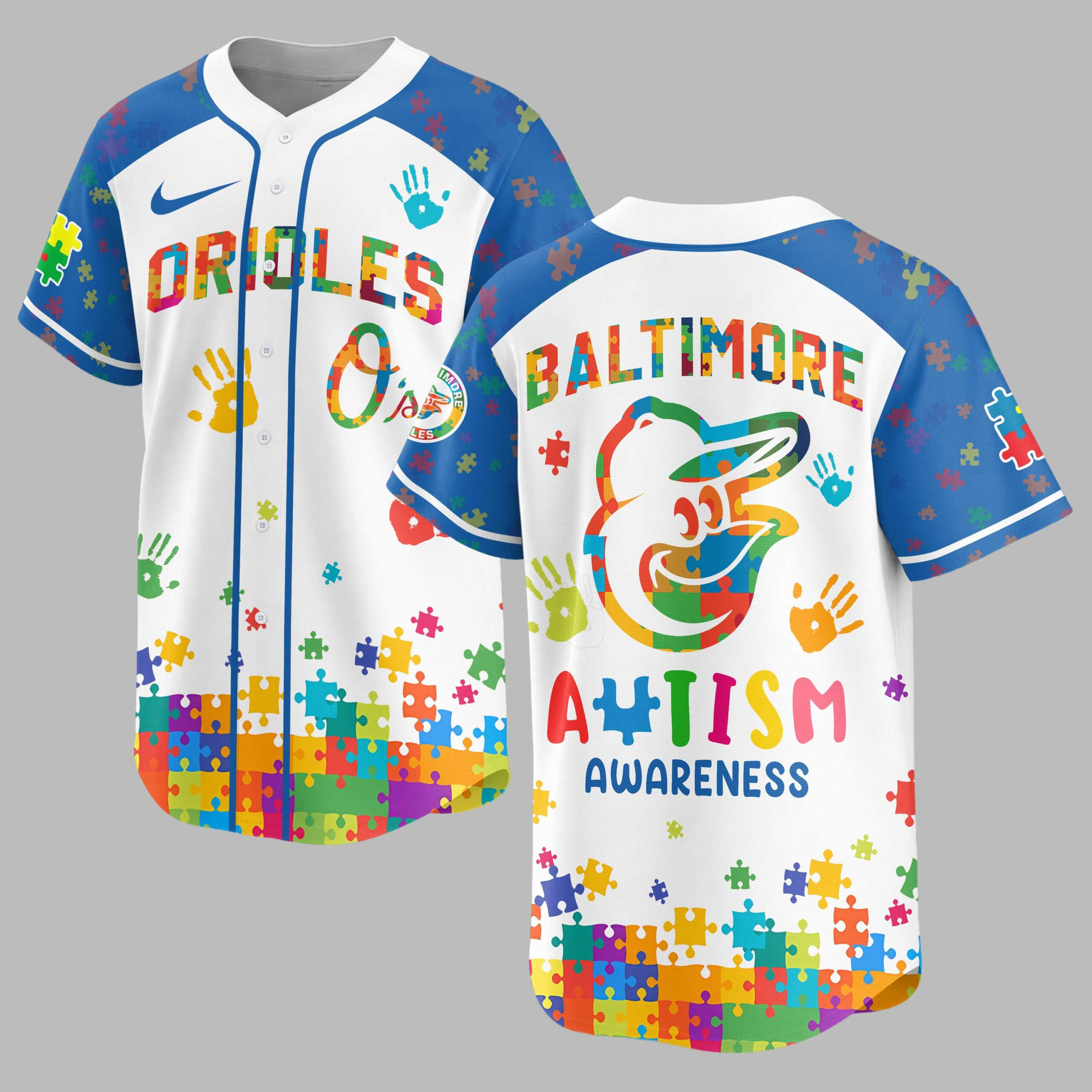 Baltimore Orioles | MLB x Autism Awareness Puzzle Premium Jersey