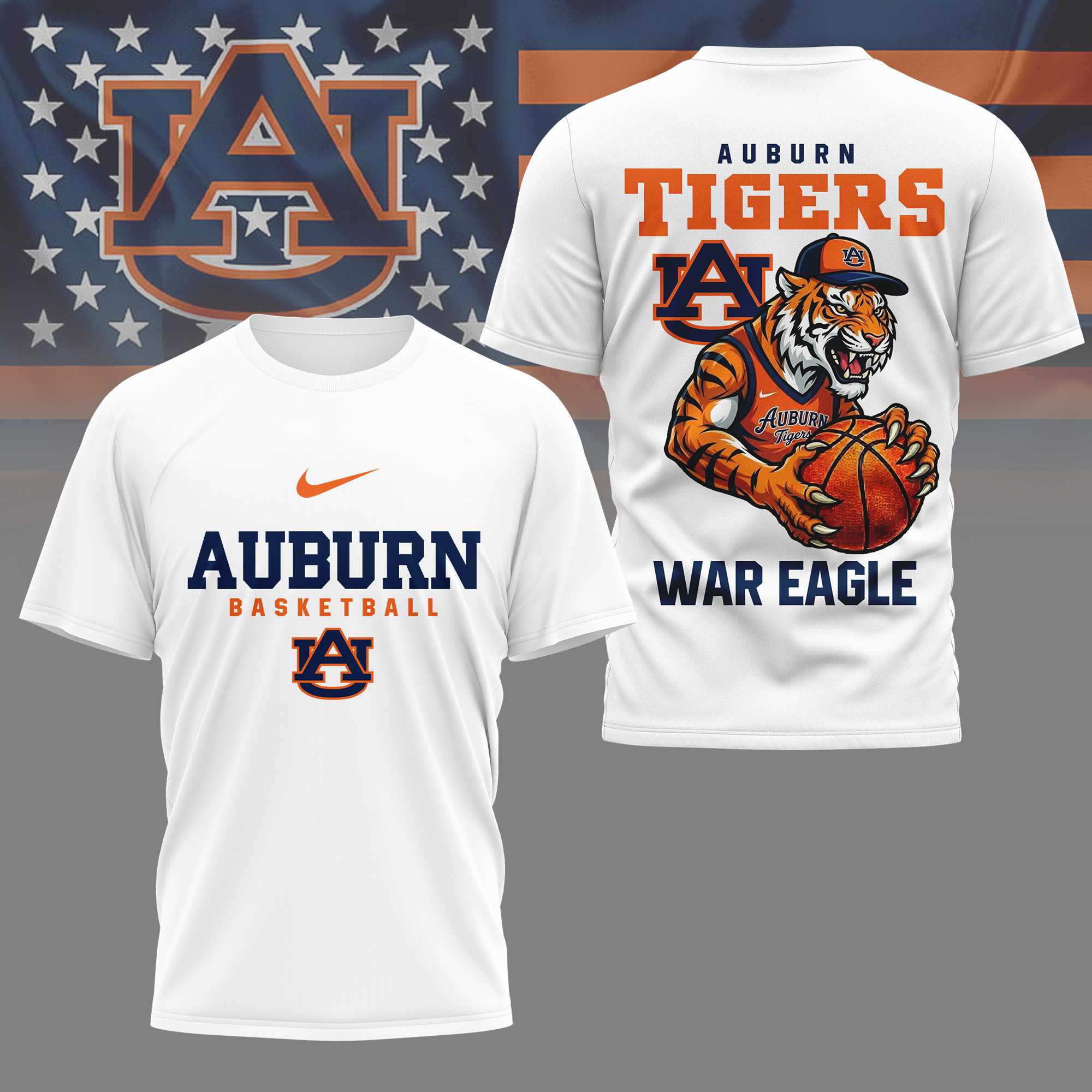 Auburn Tigers | Premium NCAA GameDay Basketball 3D Shirt NY