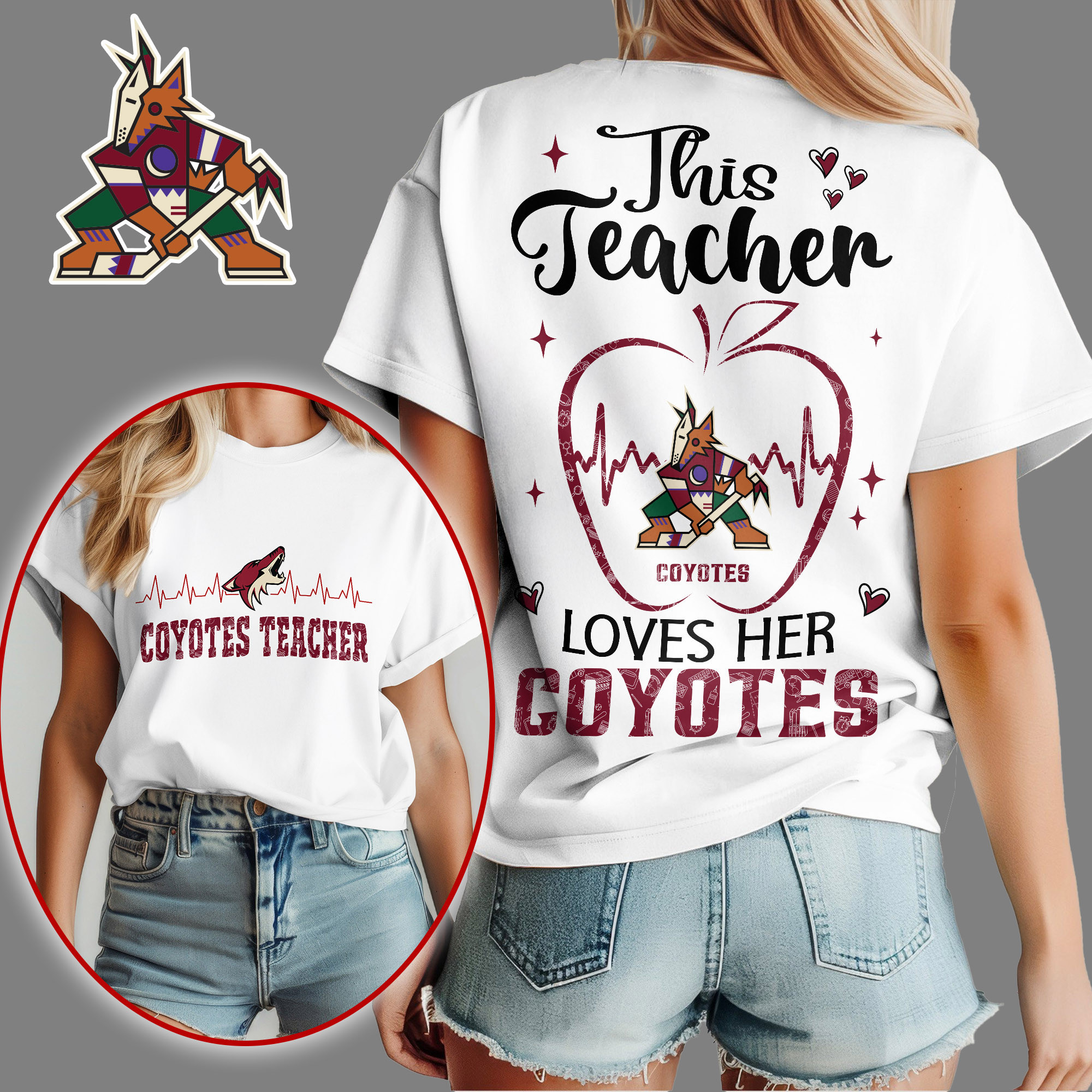 Arizona Coyotes | Premium NHL Teacher Appreciation Month Women's Shirt NY
