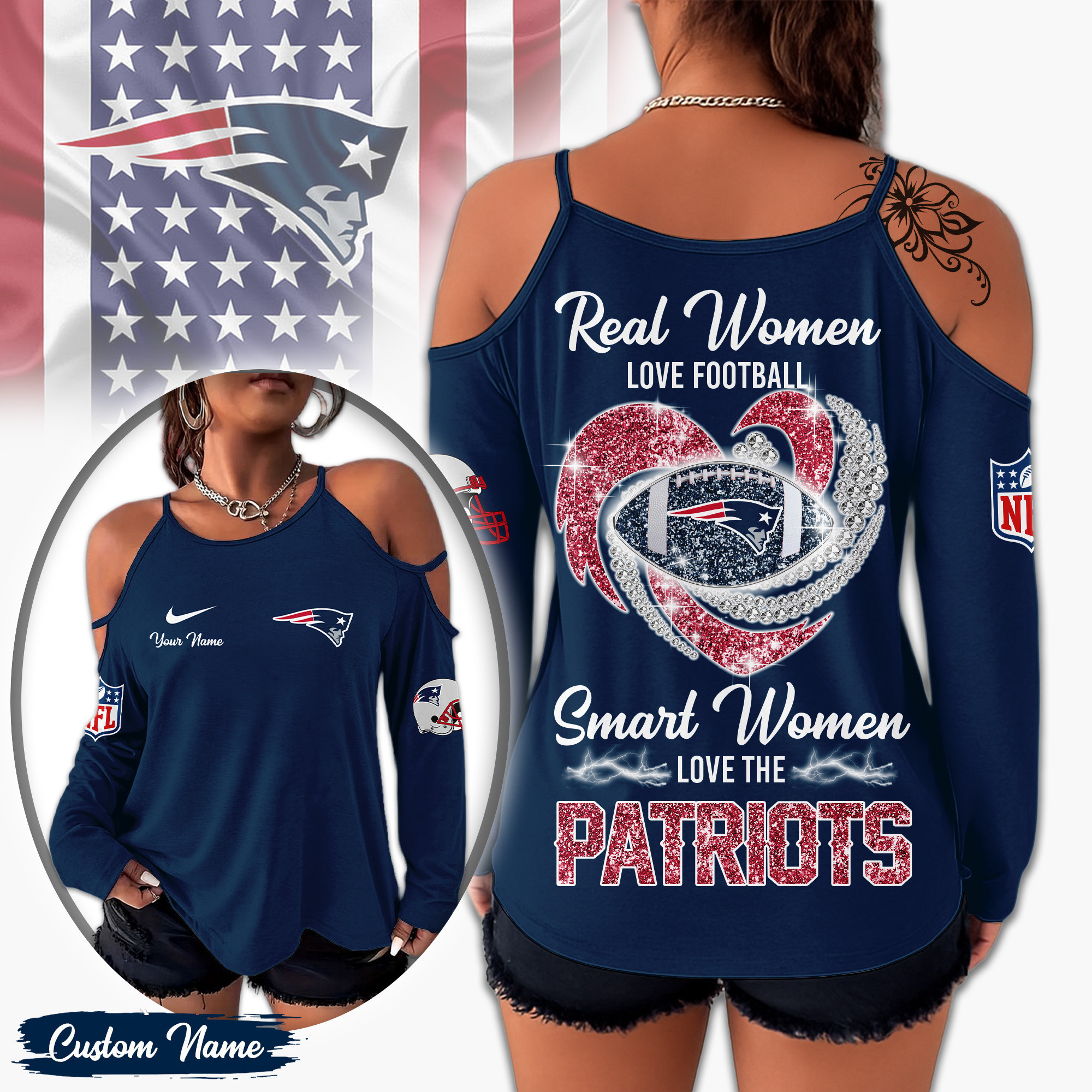 New England Patriots | Premium NFL Lady Tshirt TD