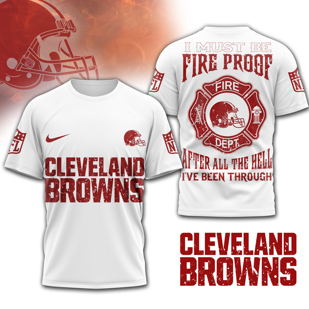 Cleveland Browns | Premium NFL Built By Fire Game Day 3D Shirt NTH1
