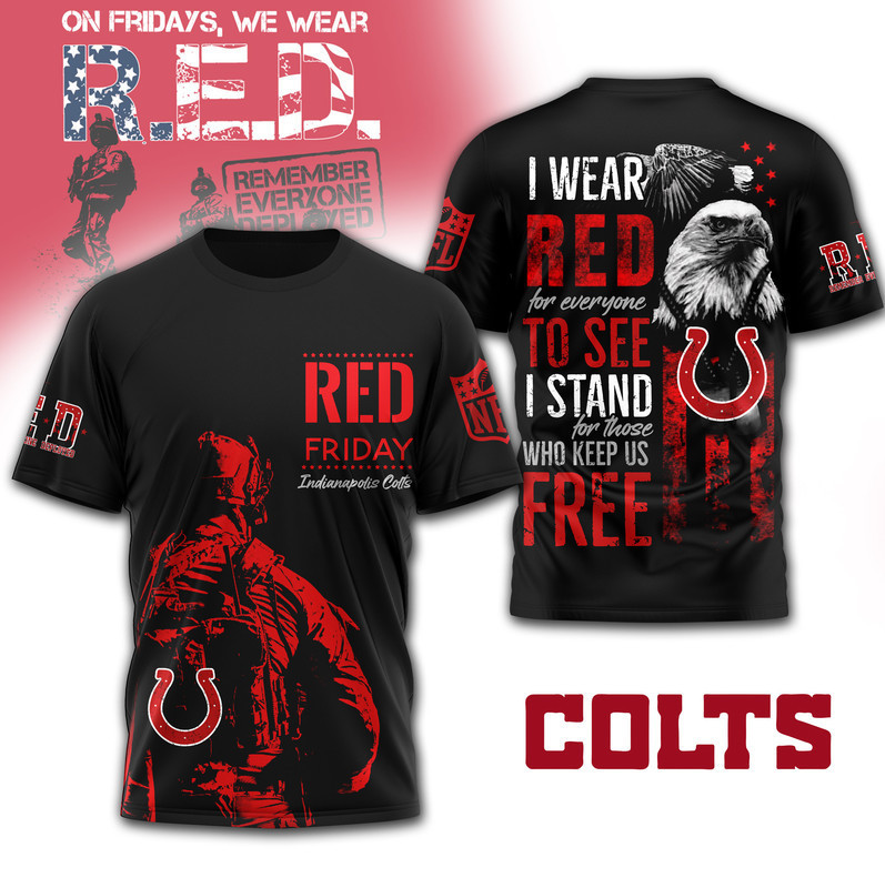 Indianapolis Colts | Premium NFL RED Friday 3D Shirt HY