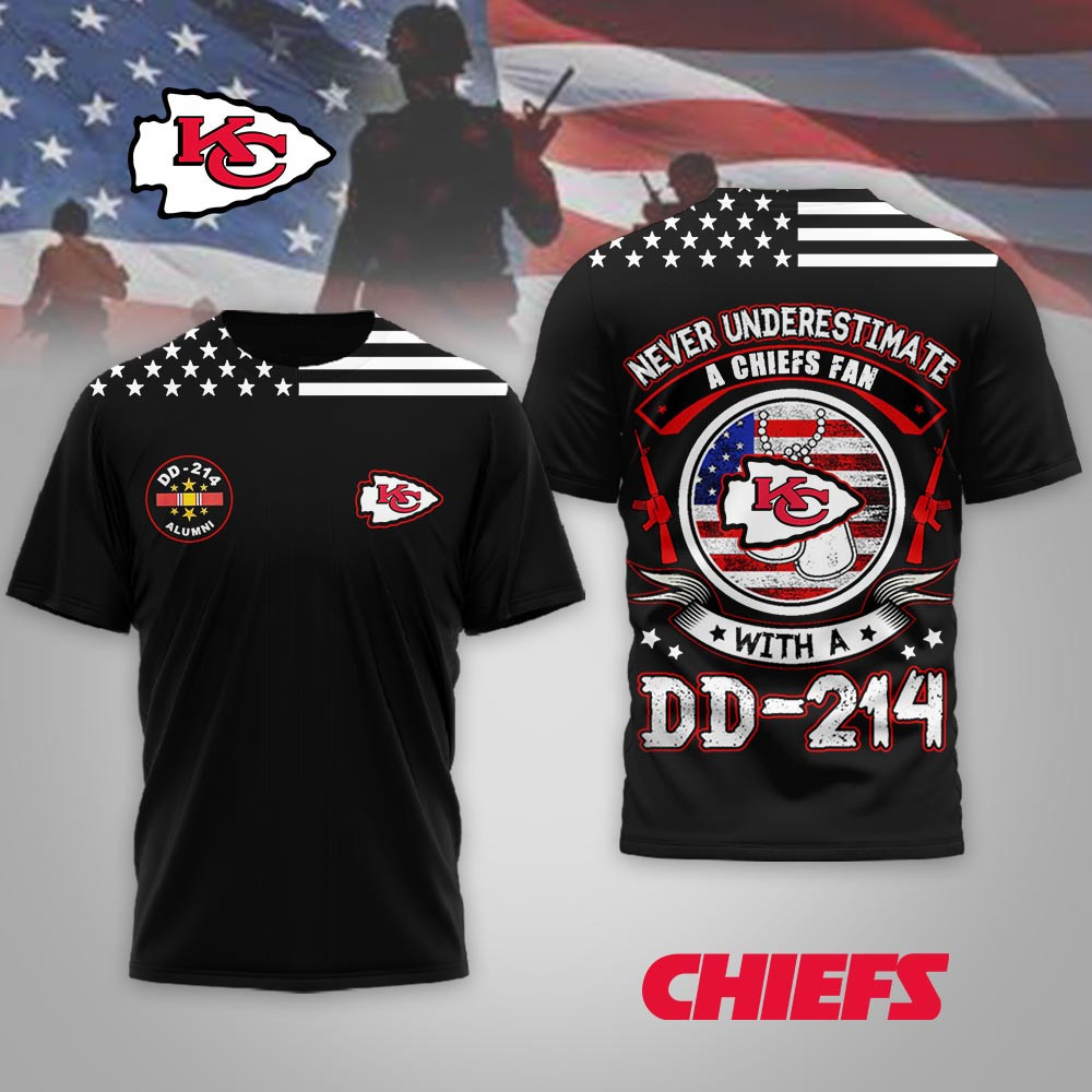 Kansas City Chiefs | Premium NFL DD-214 Alumni 3D Shirt MM