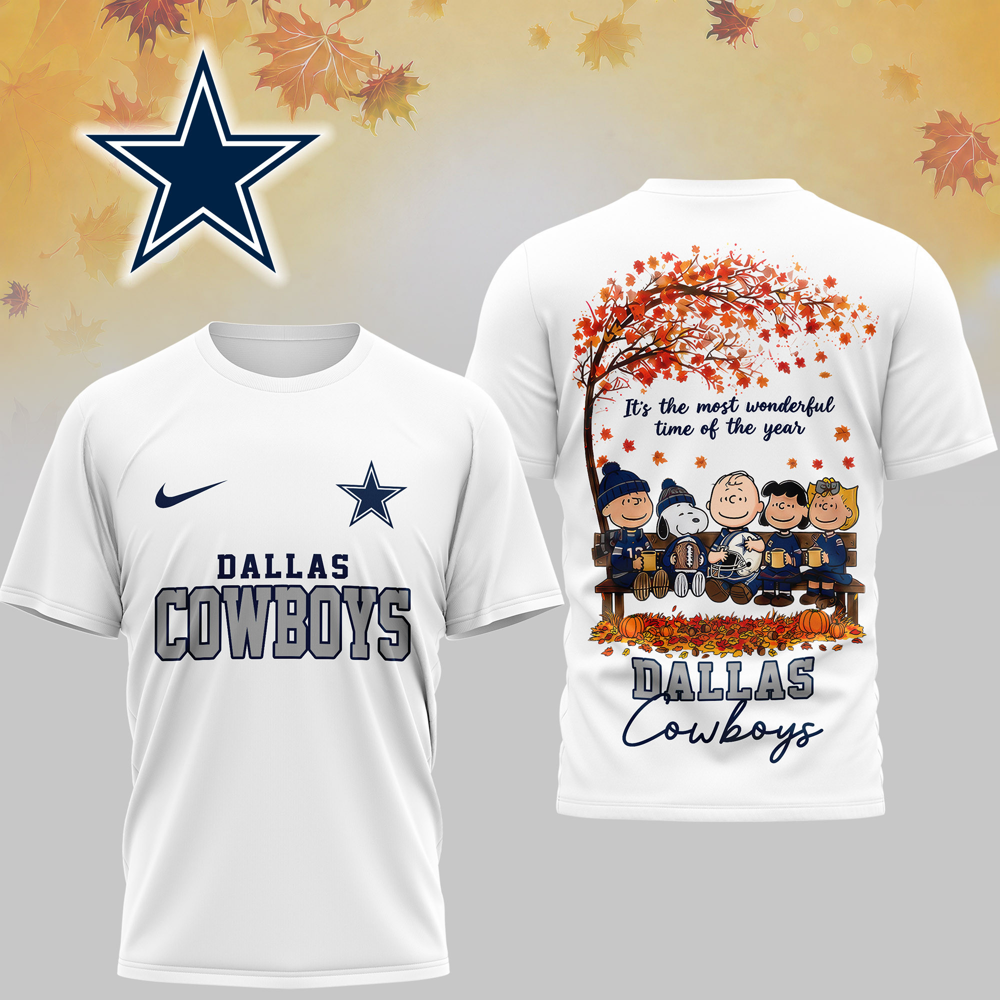 Dallas Cowboys | Premium NFL It's the Most Wonderful Time of the Year 3D Shirt NY