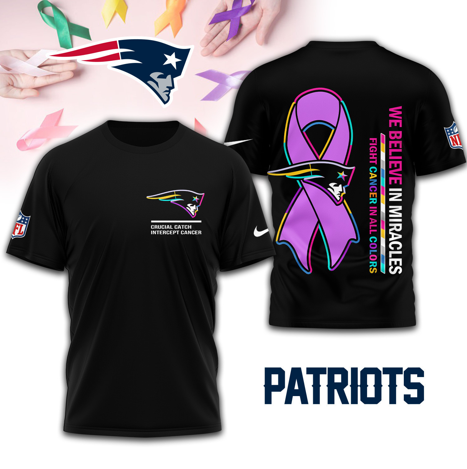 New England Patriots | Premium NFL Crucial Catch 3D Shirt TD