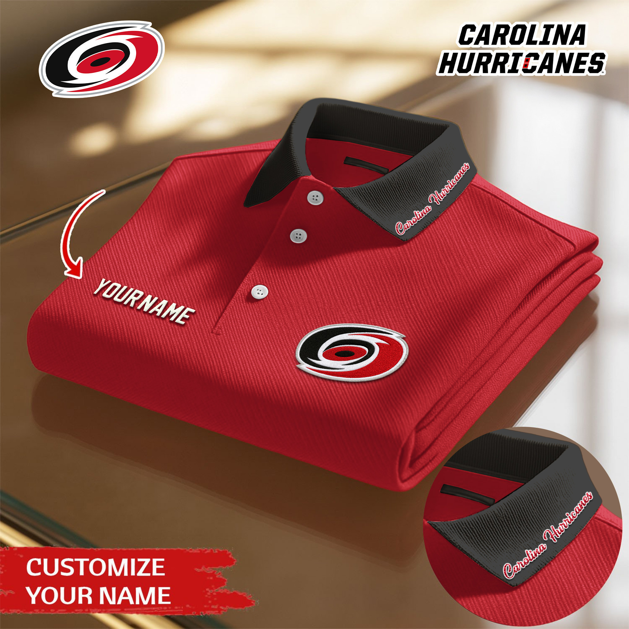 Carolina Hurricanes | Premium NHL Polo Shirt TD