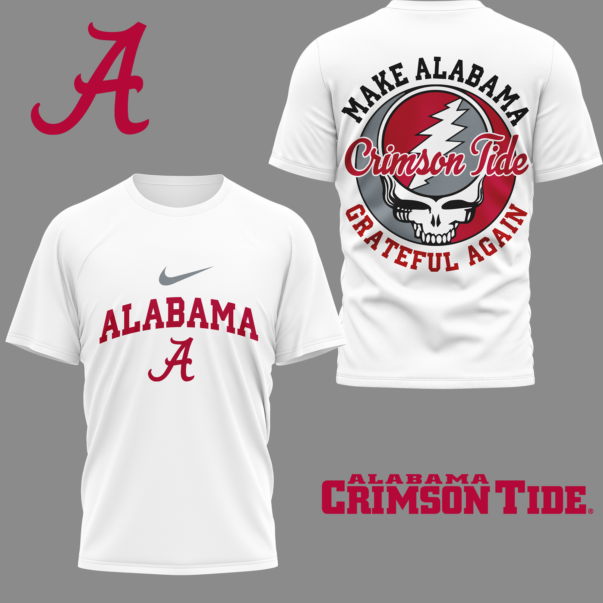 Alabama Crimson Tide | Premium NCAA Grateful Game Day 3D Shirt NY