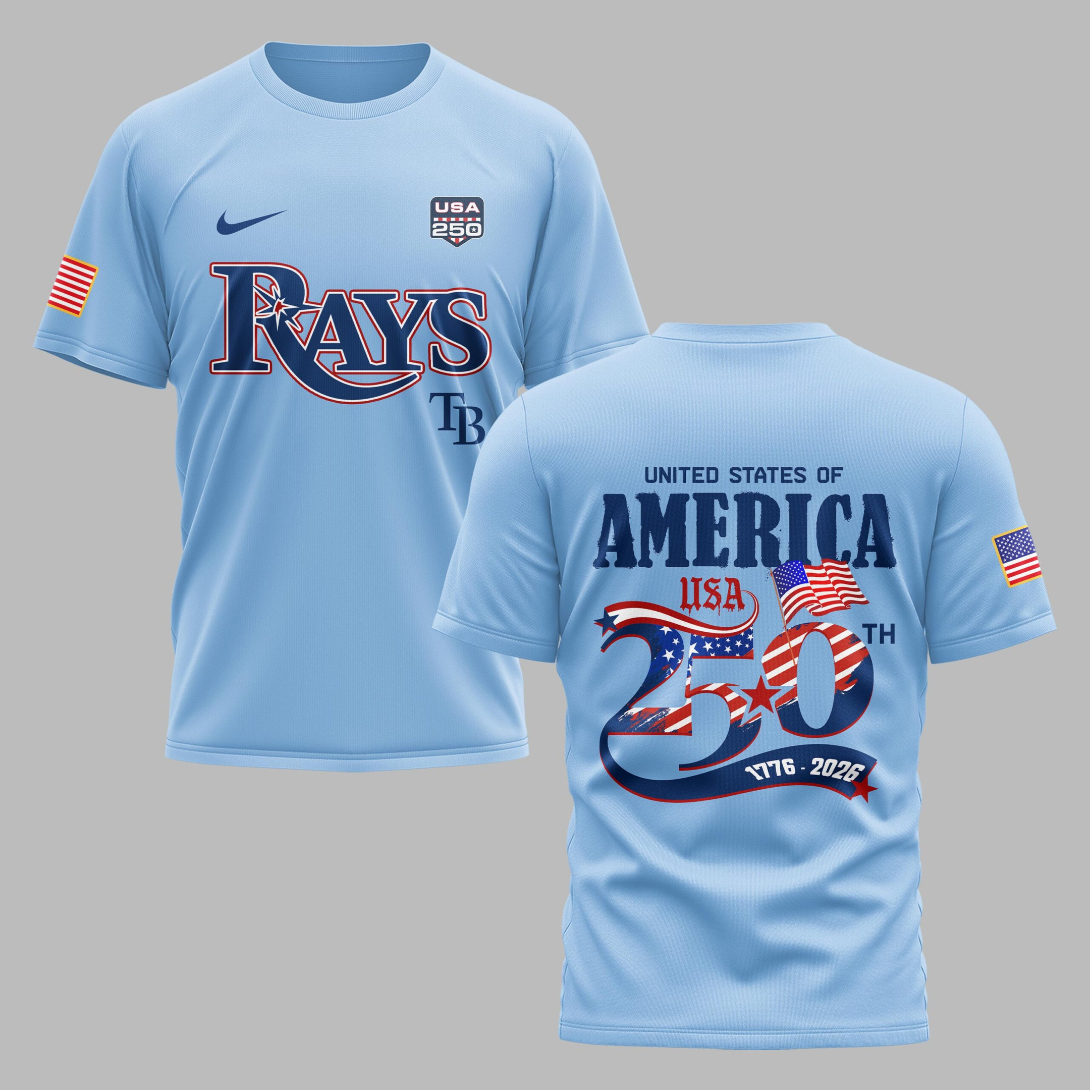 Tampa Bay Rays X 250 Years Of Freedom Premium T Shirt