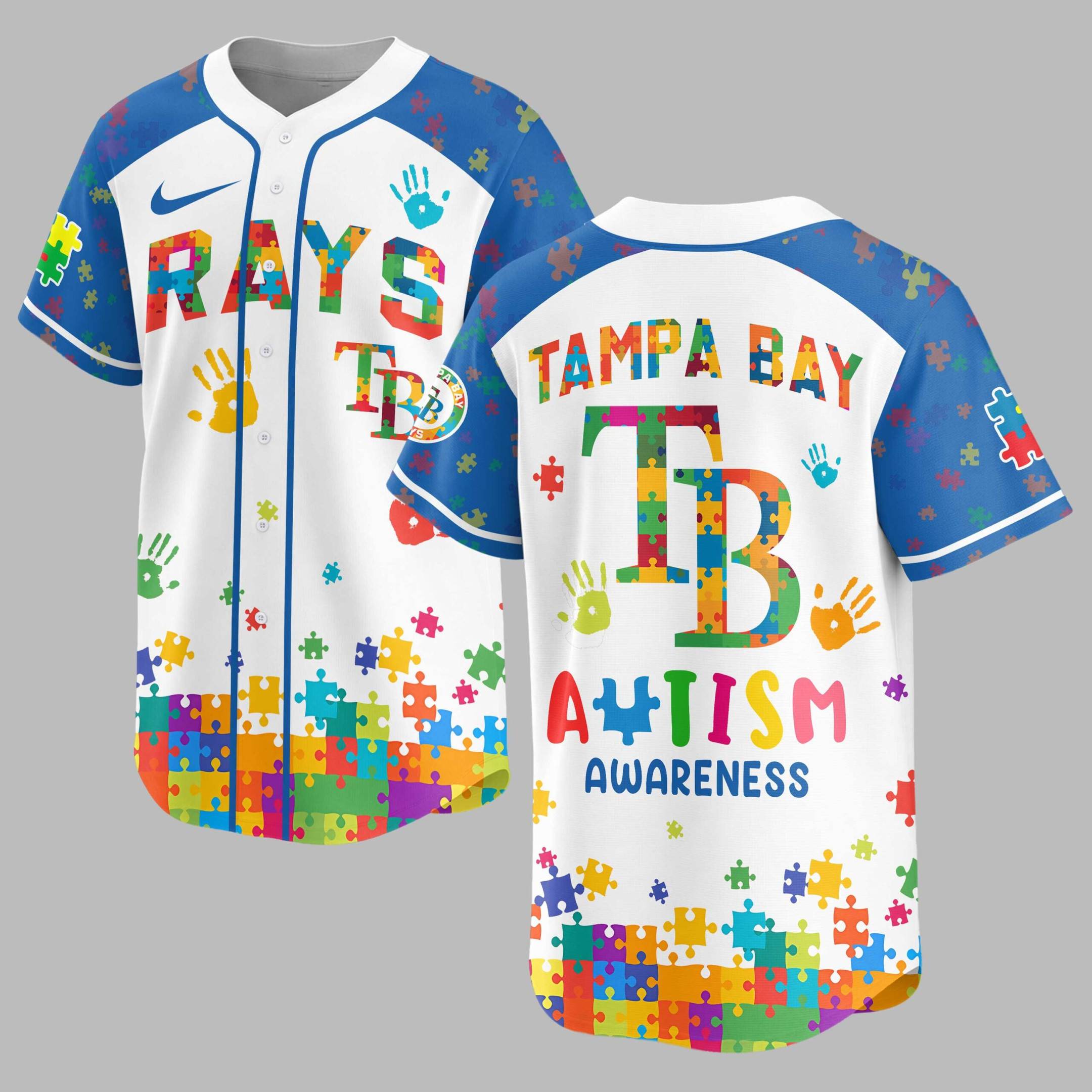 Tampa Bay Rays | MLB x Autism Awareness Puzzle Premium Jersey