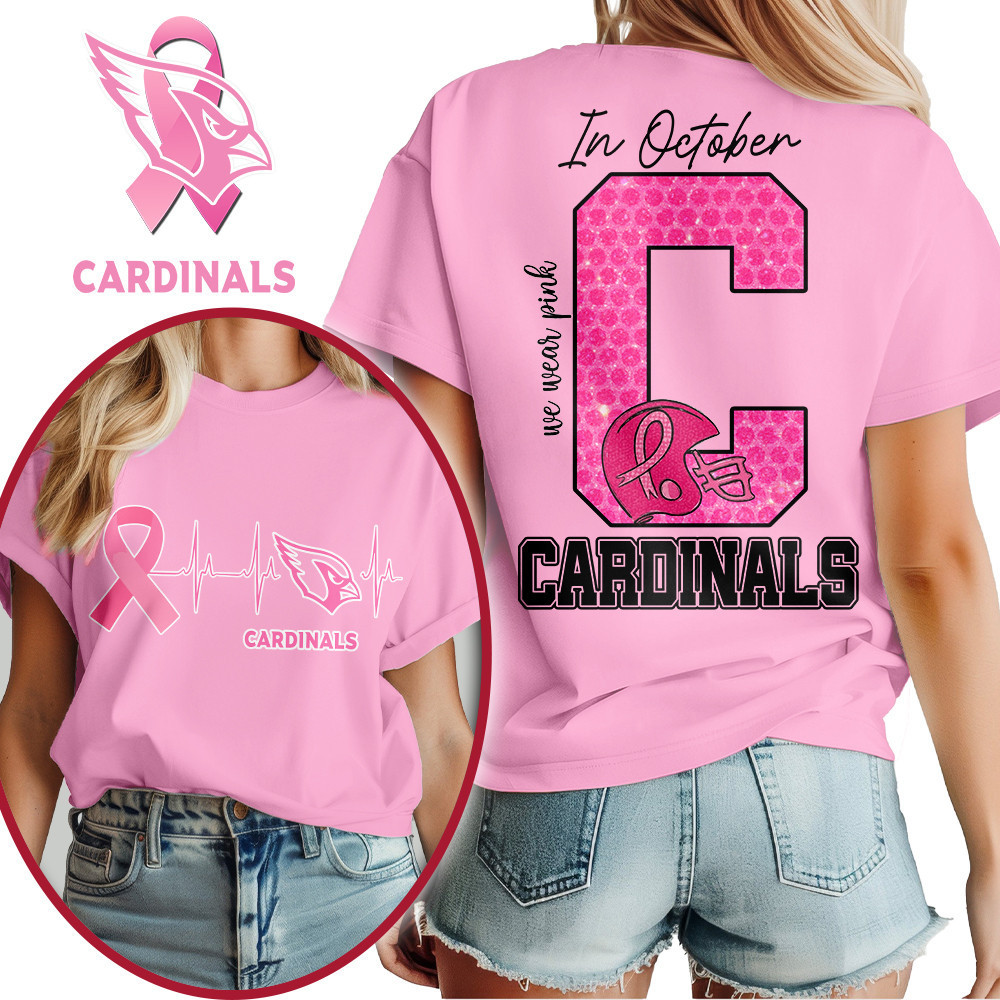 Arizona Cardinals | Premium NFL Breast Cancer Women's Shirt MM