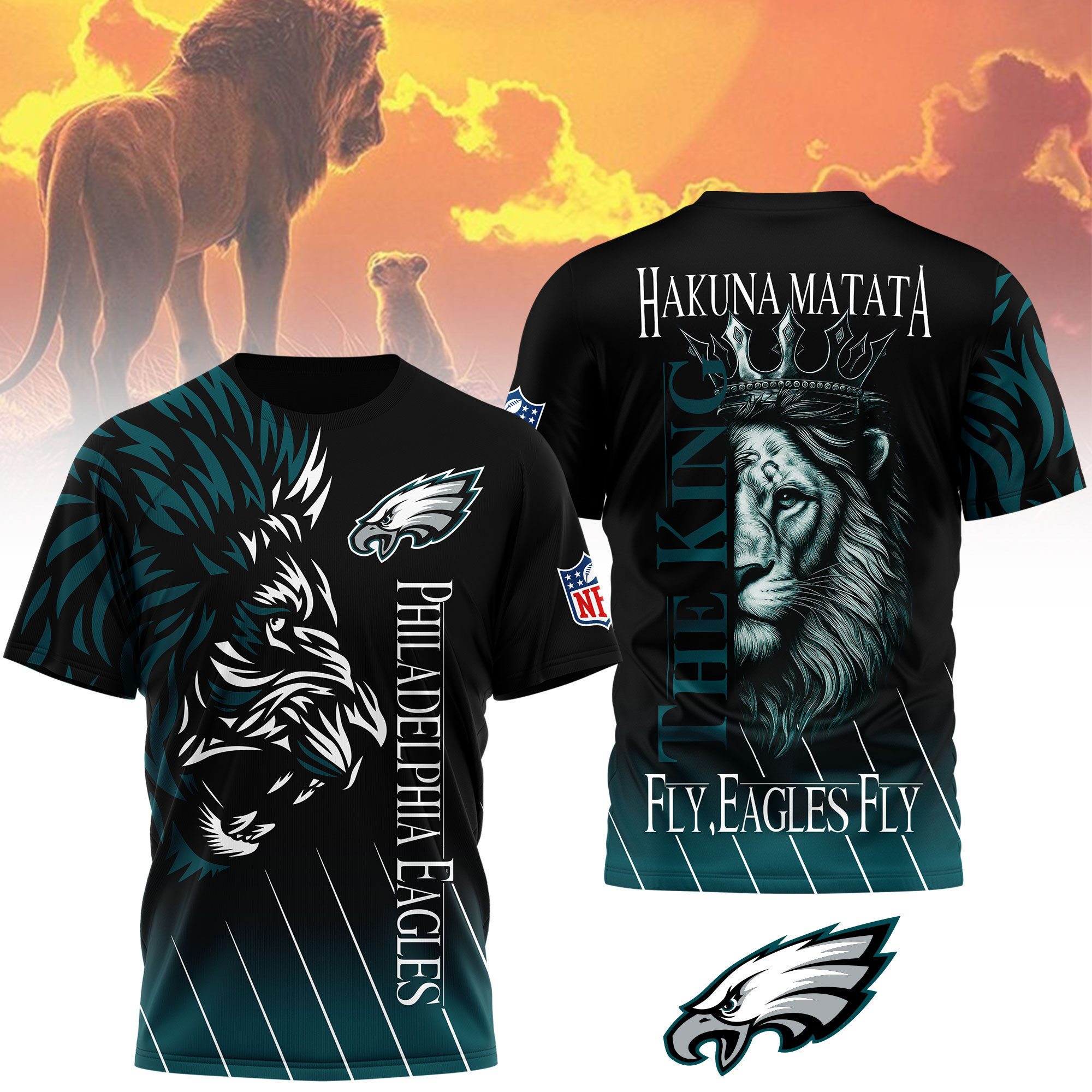 Philadelphia Eagles | Premium NFL The Lion King Fan Shirt NY