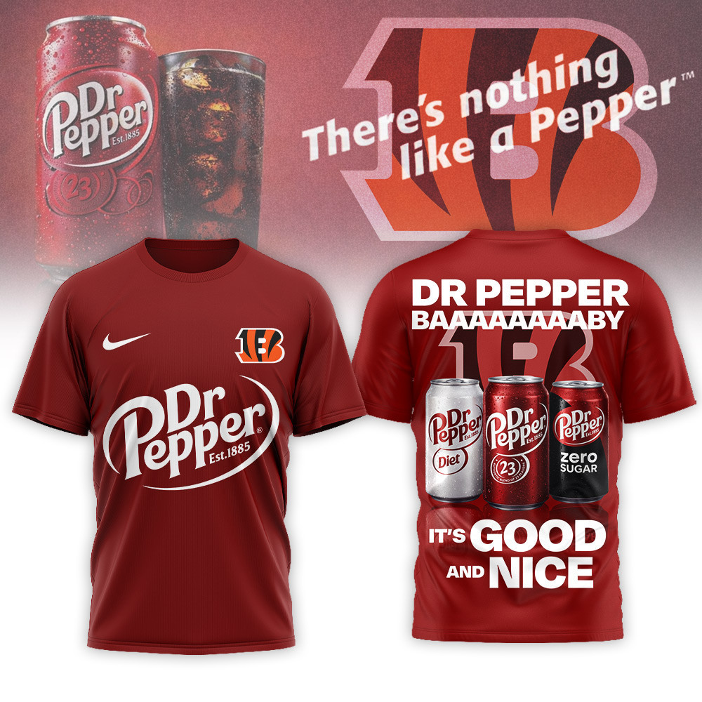 Cincinnati Bengals | Premium NFL Dr Pepper 3D Shirt NP