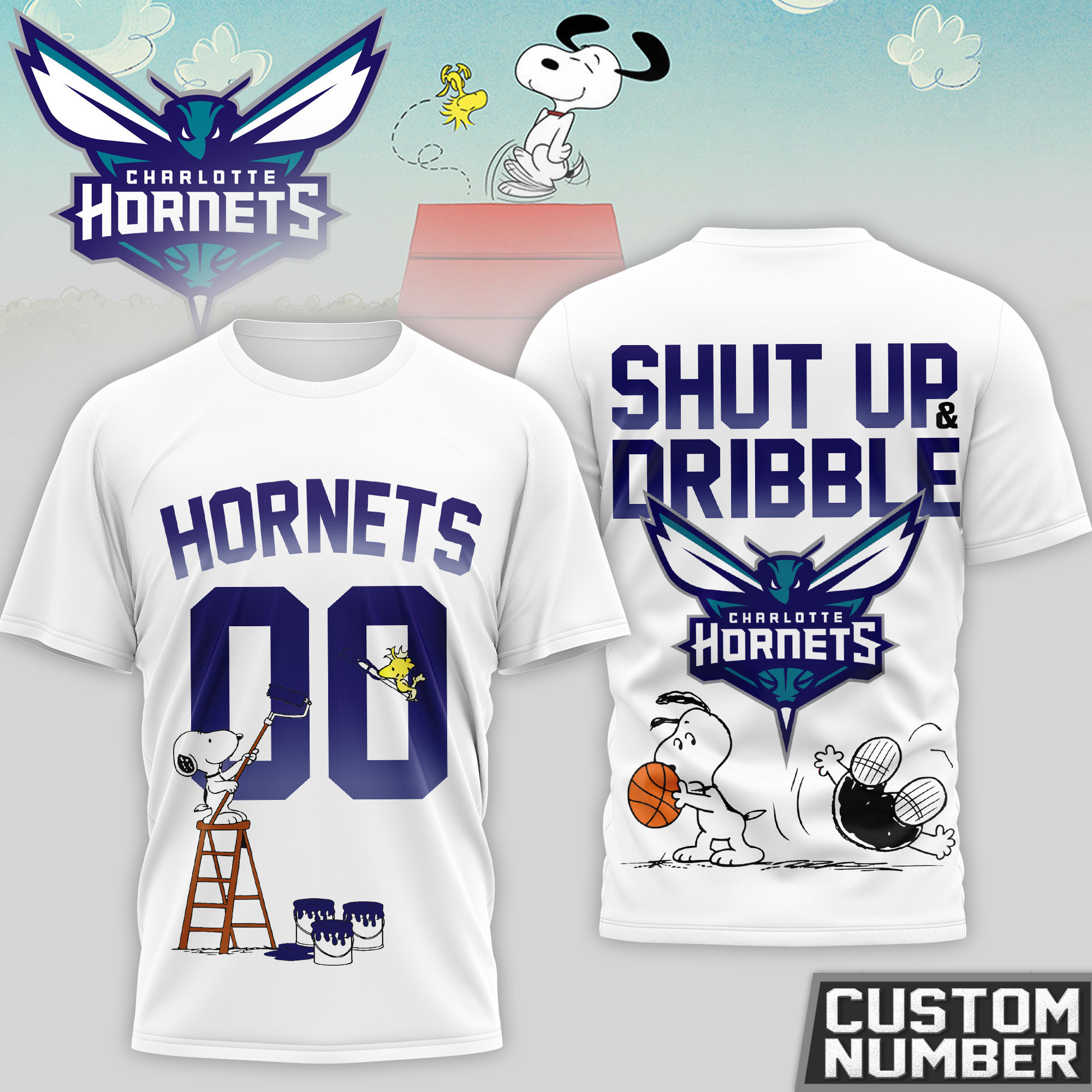 Charlotte Hornets | Premium NBA Snoopy 3D Shirt HY