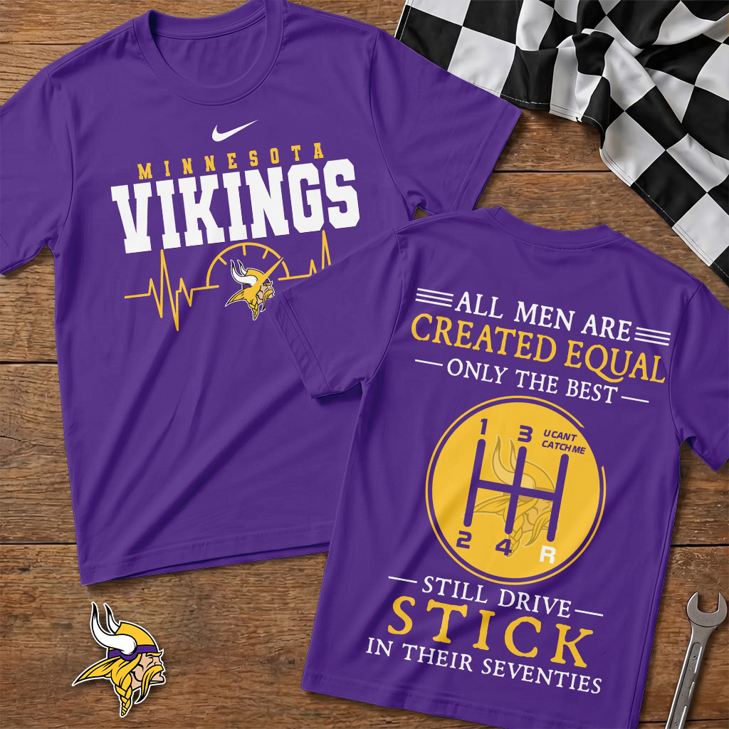 Minnesota Vikings | Premium NFL Highspeed Heartbeat T-Shirt TD