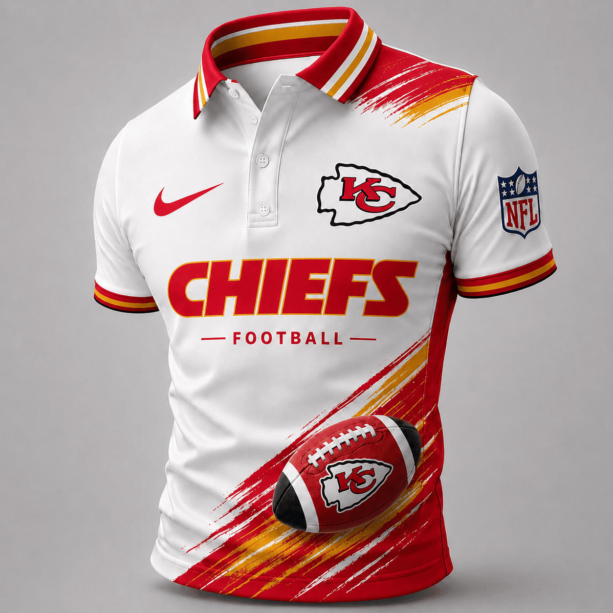 Kansas City Chiefs | Premium NFL Dynamic Gridiron Style Polo TD