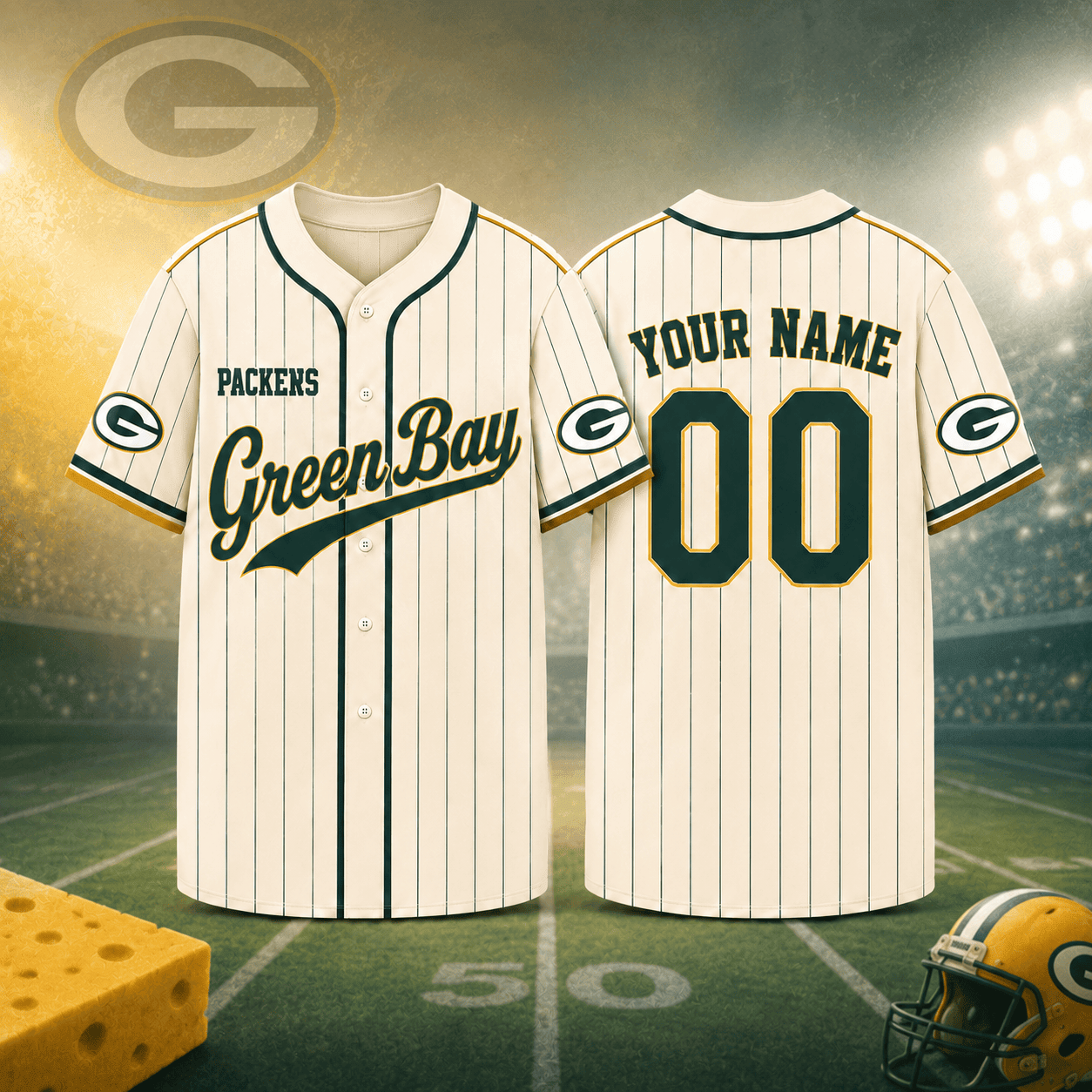 Green Bay Packers | Premium NFL Personalized Game Day Jersey NNK