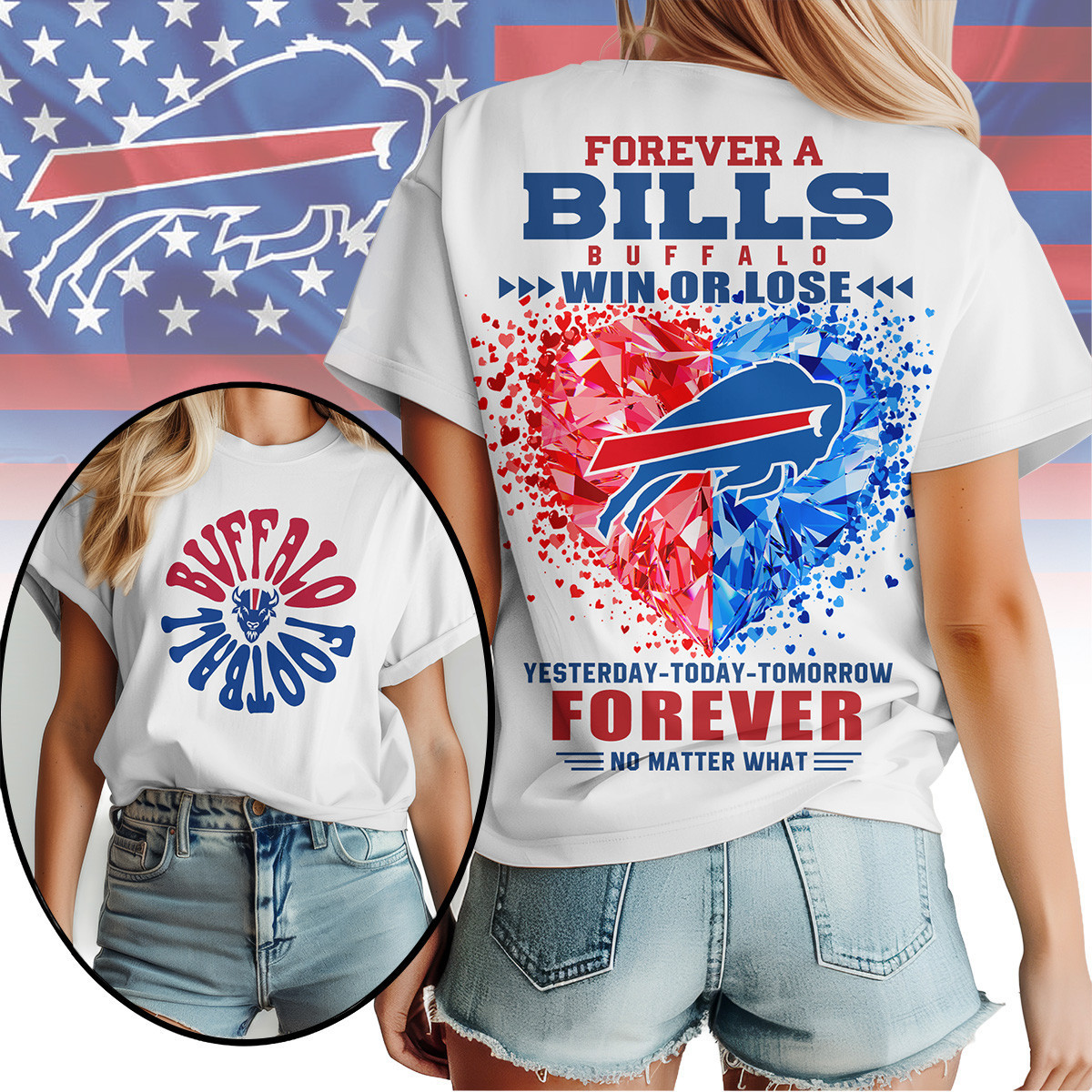 Buffalo Bills | Premium NFL Win or Lose Always Loyal Women's Shirt NY