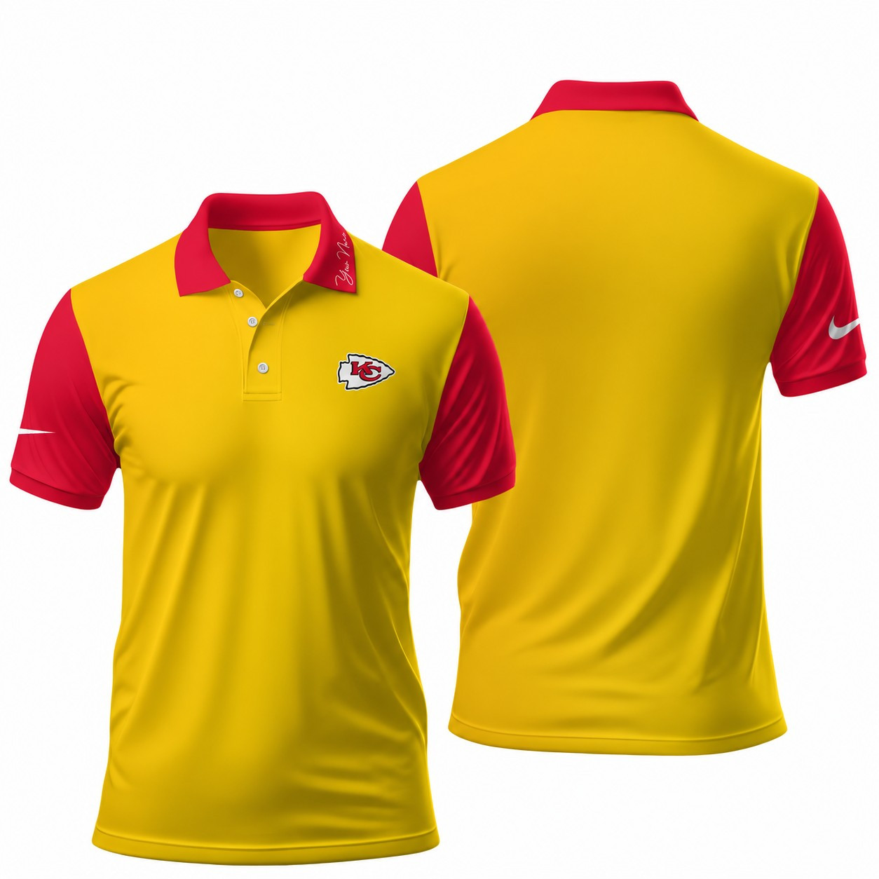 Kansas City Chiefs | Premium NFL Touchdown Custom Polo NTH1