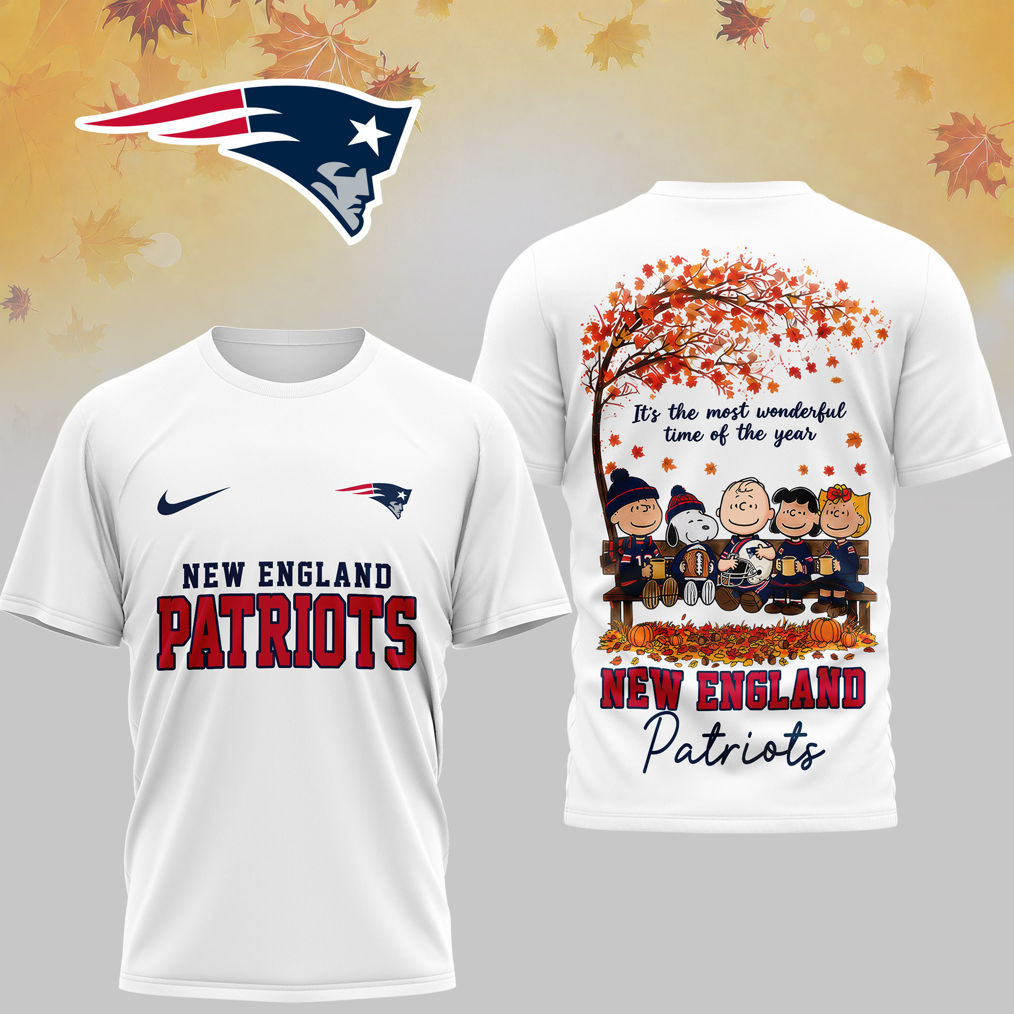 New England Patriots | Premium NFL It's the Most Wonderful Time of the Year 3D Shirt NY