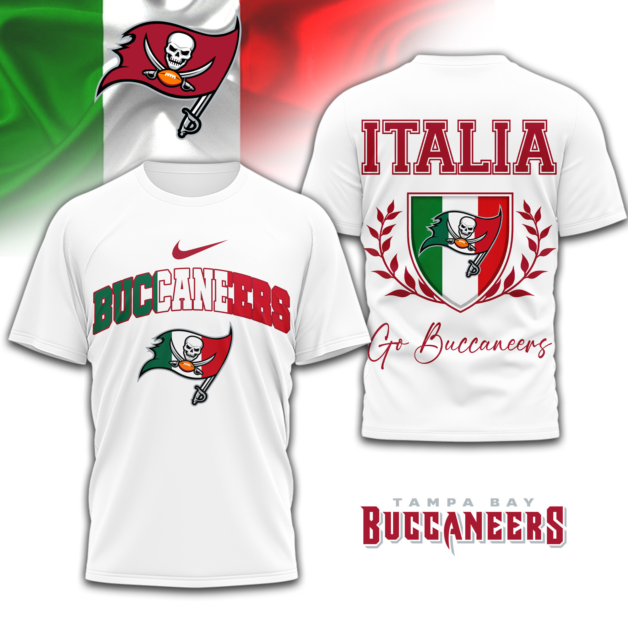 Tampa Bay Buccaneers | Premium NFL Italia 3D Shirt TD
