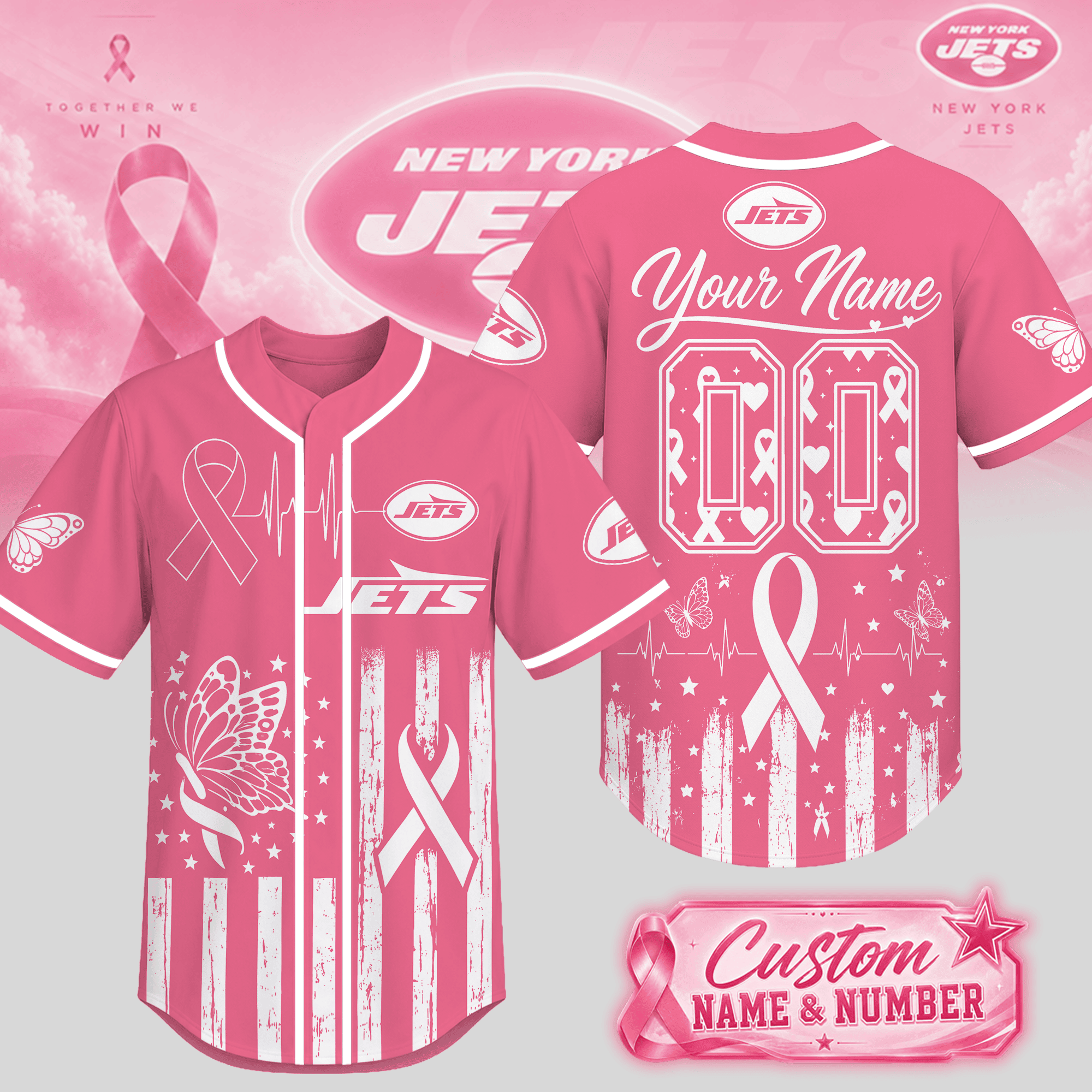 New York Jets | Premium NFL Together We Win Jersey NTH1