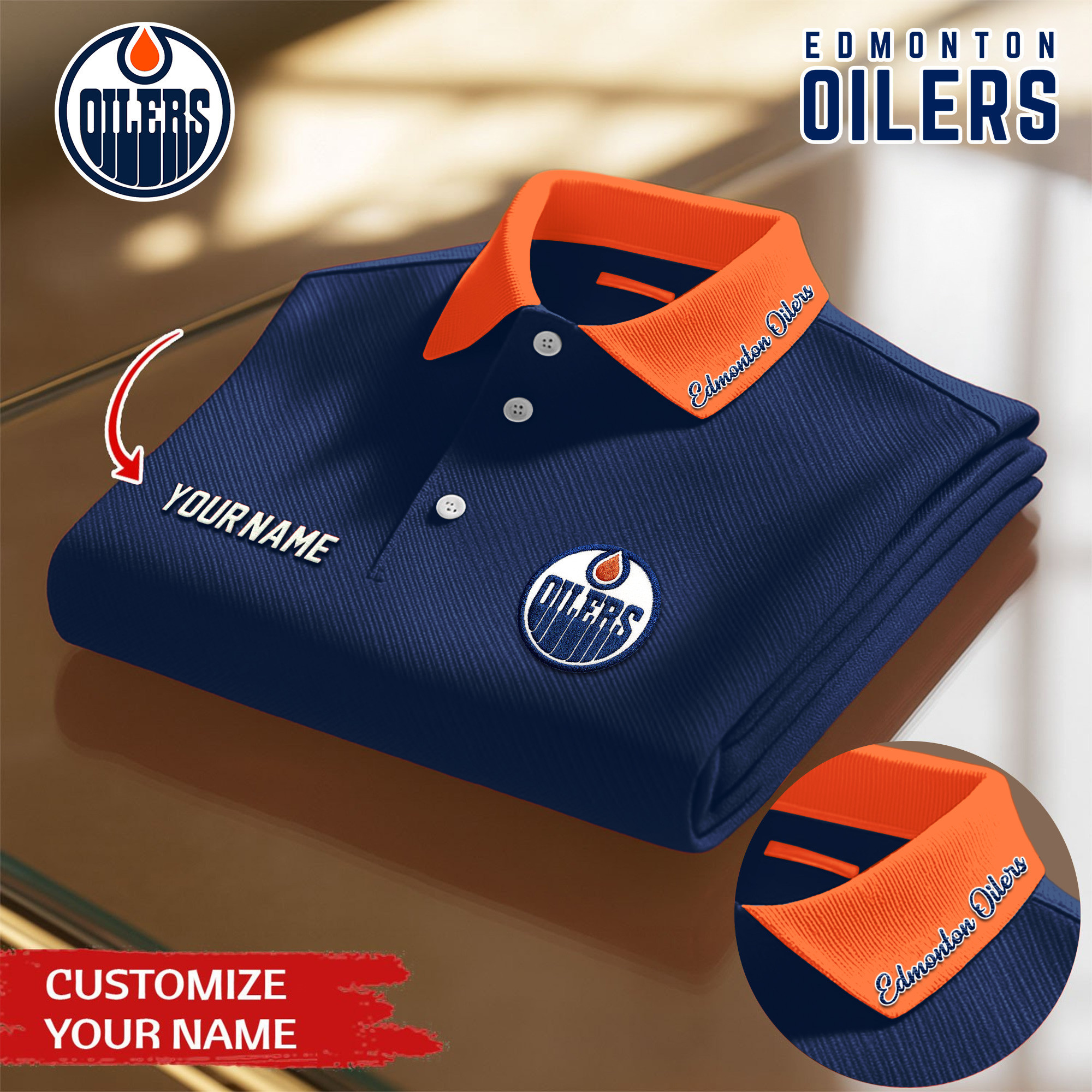 Edmonton Oilers | Premium NHL Polo Shirt TD