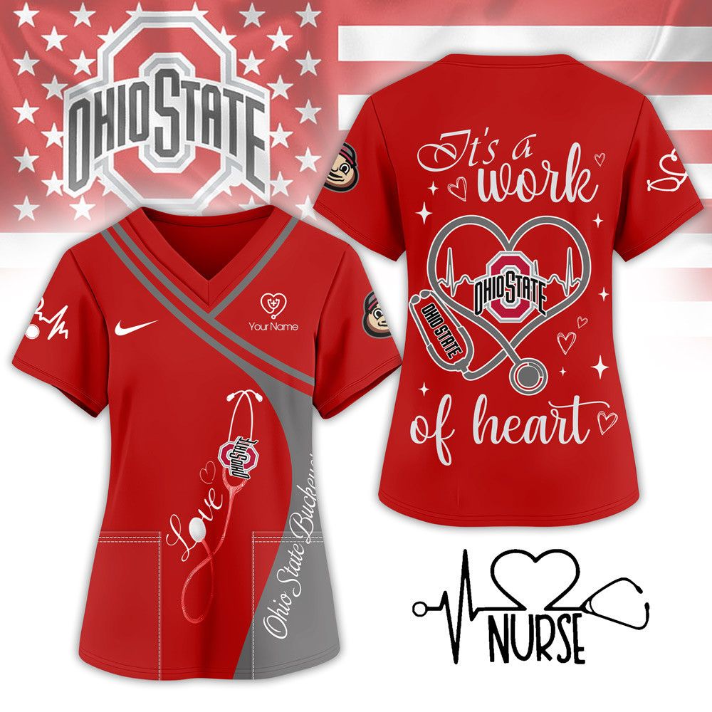 Ohio State Buckeyes | Premium NCAA Nurse Pride 3D Shirt NY