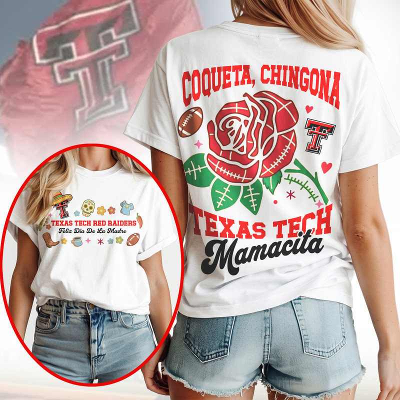 Texas Tech Red Raiders | Premium NCAA Dia De La Madre 3D T-Shirt HY