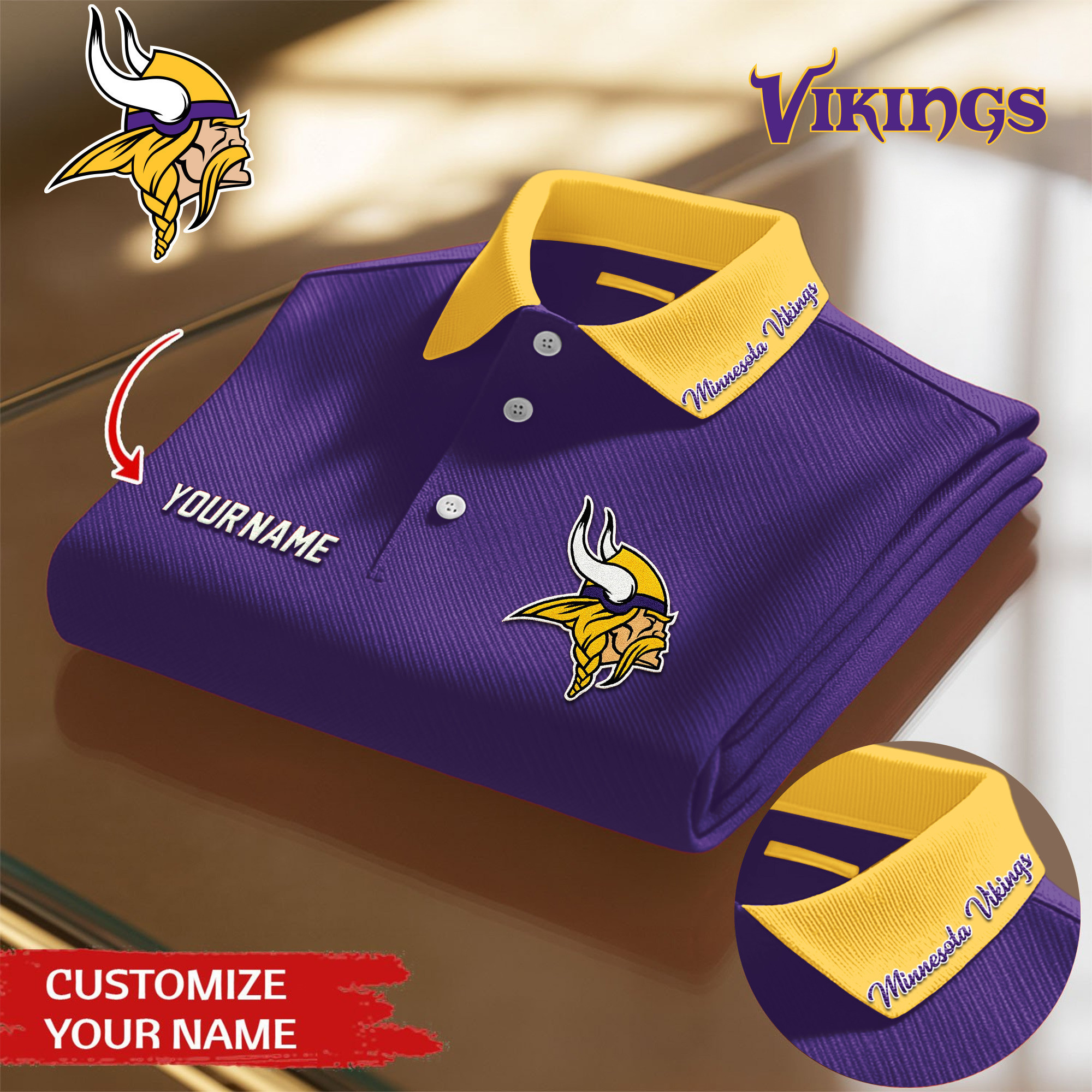 Minnesota Vikings | Premium NFL Polo Shirt TD