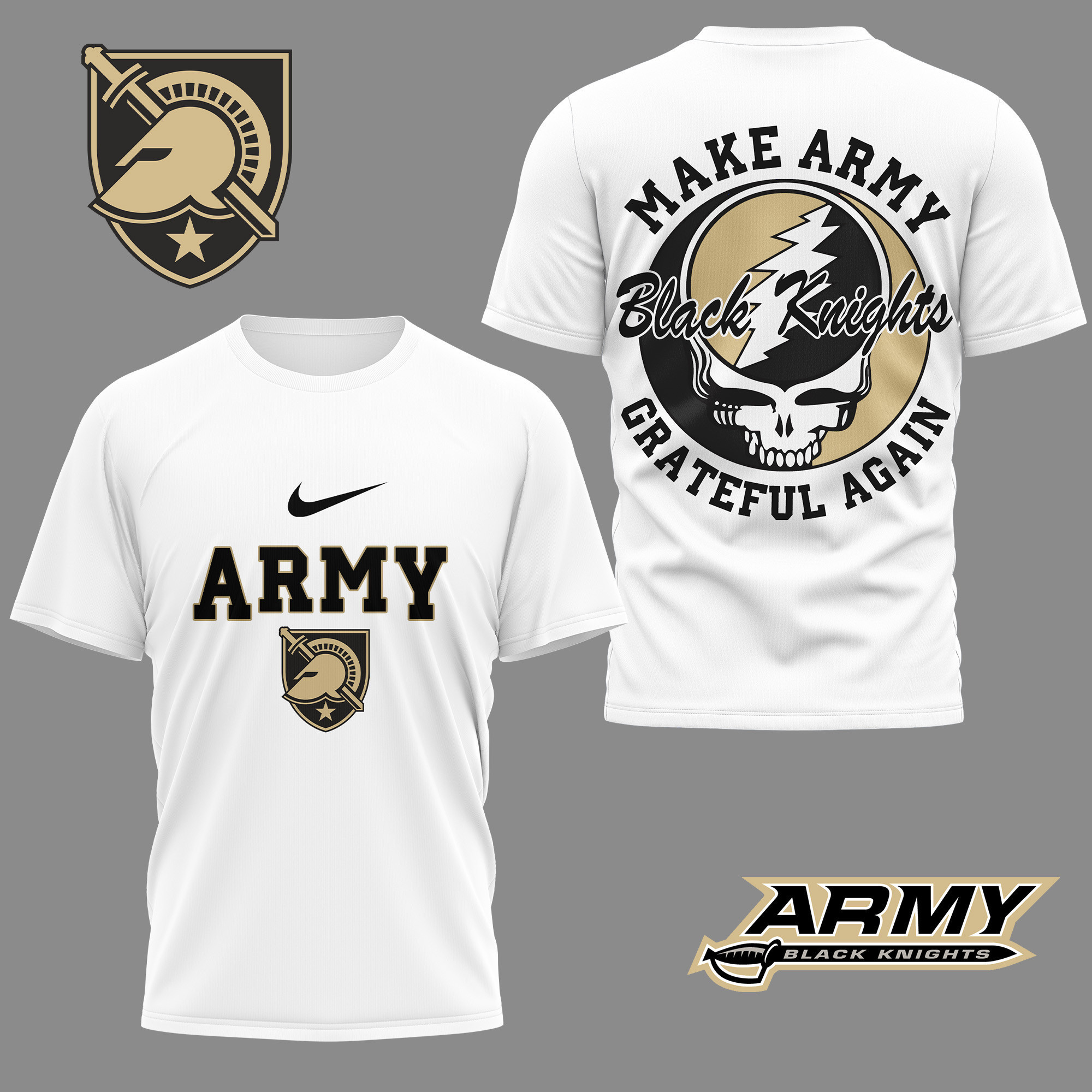 Army Black Knights | Premium NCAA Grateful Game Day 3D Shirt NY
