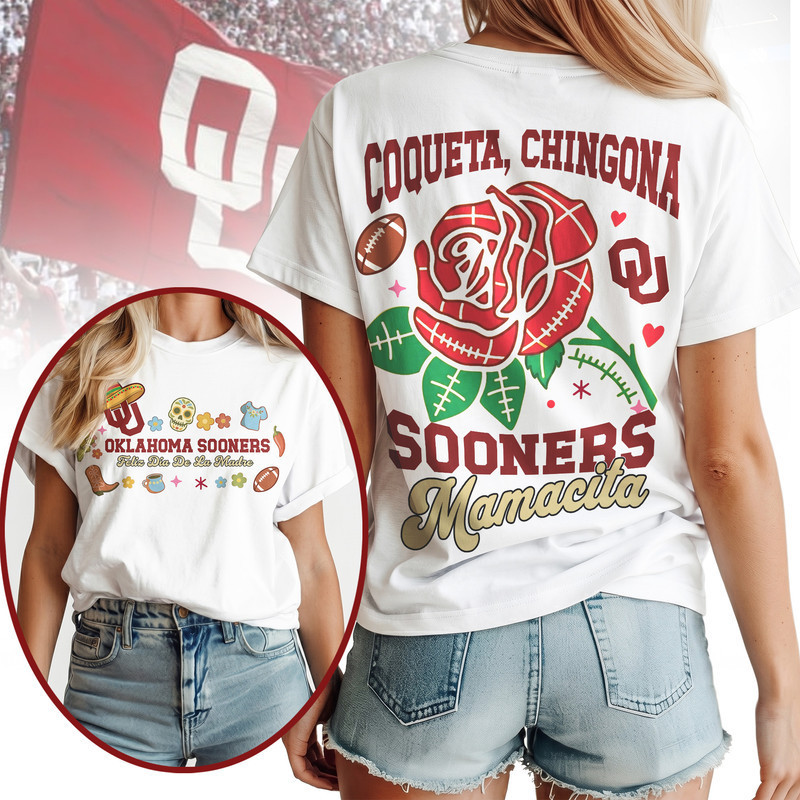 Oklahoma Sooners | Premium NCAA Dia De La Madre 3D T-Shirt HY