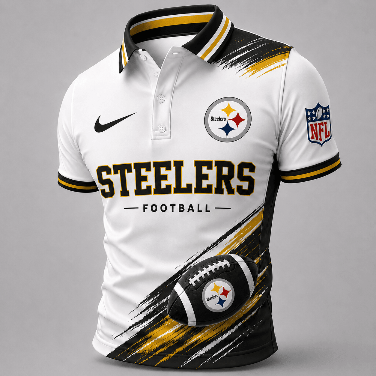 Pittsburgh Steelers | Premium NFL Dynamic Gridiron Style Polo TD