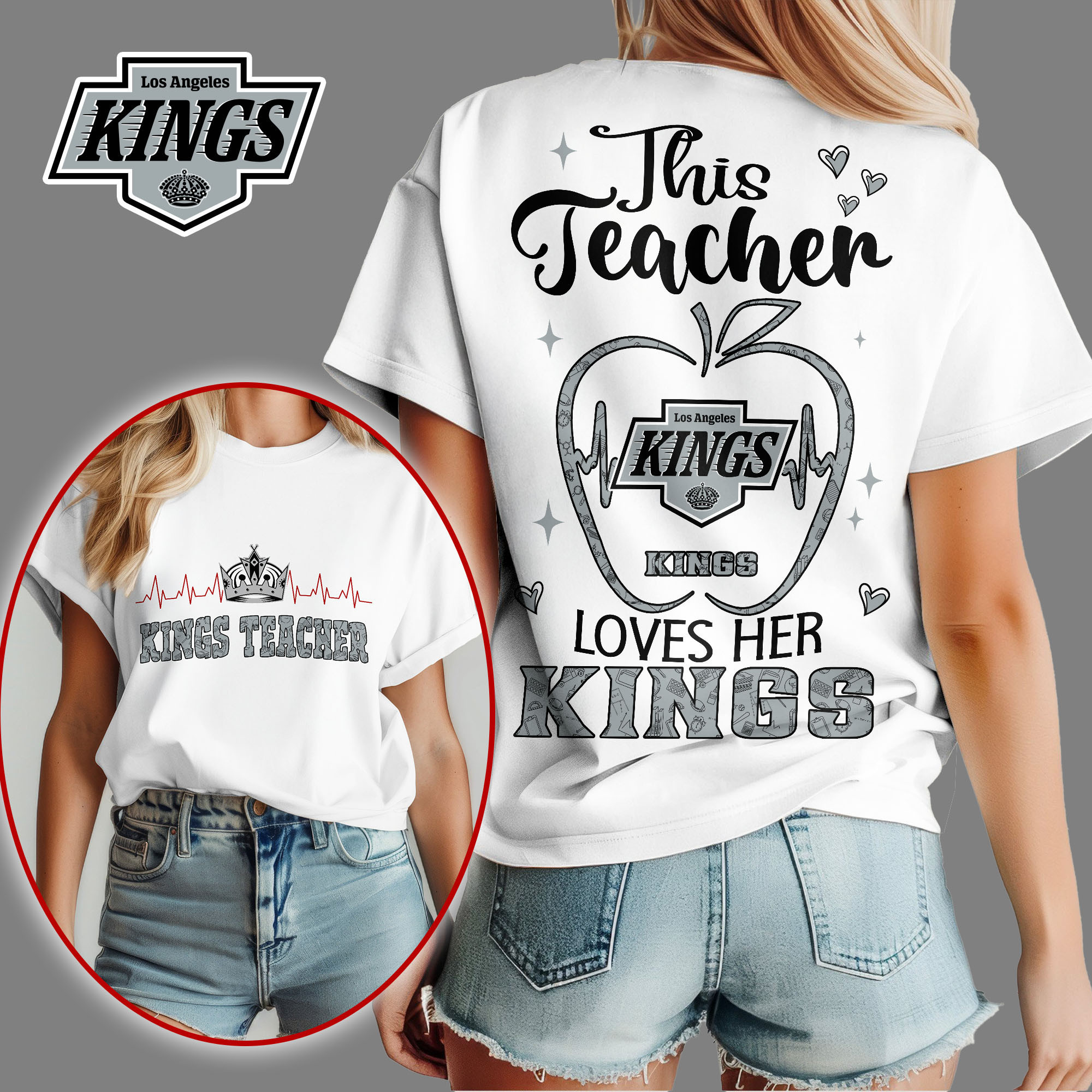 Los Angeles Kings | Premium NHL Teacher Appreciation Month Women's Shirt NY