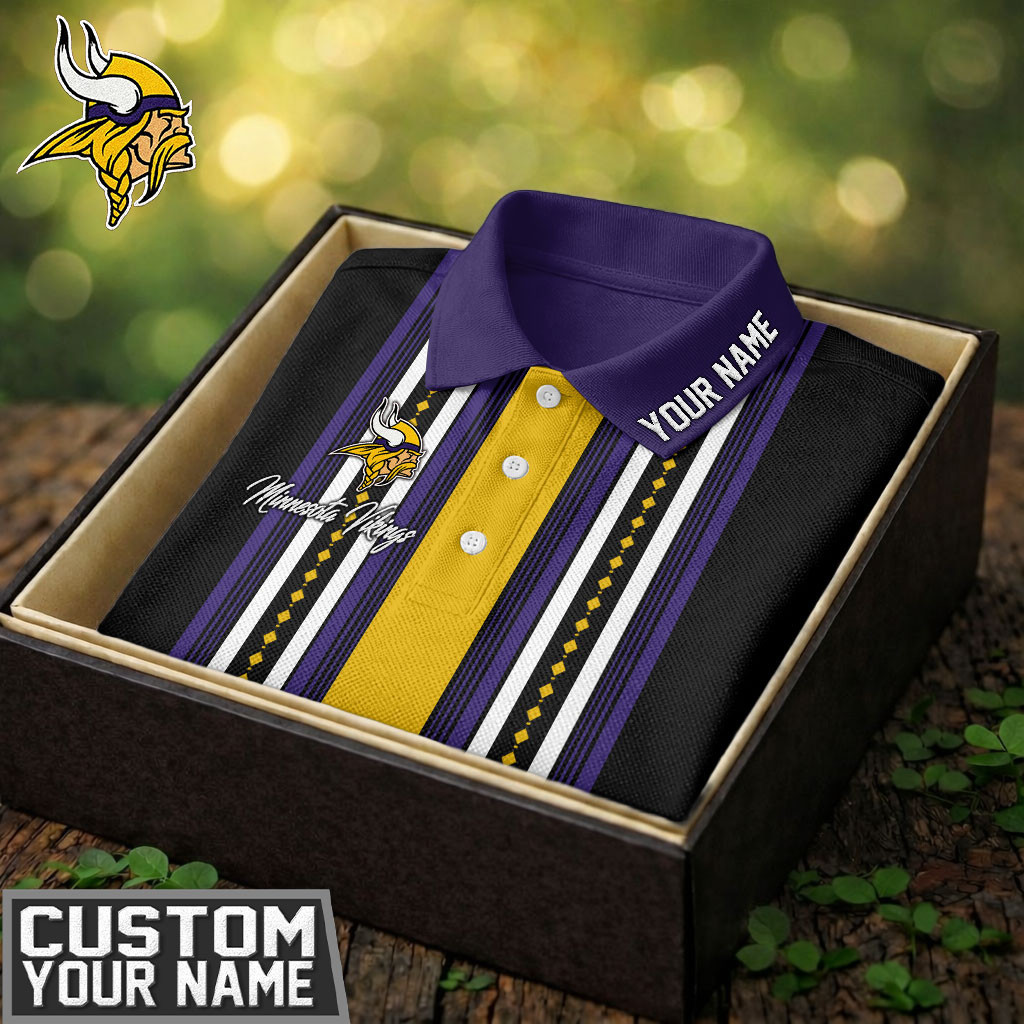 Minnesota Vikings | Premium NFL Legacy Sport Custom Polo TD