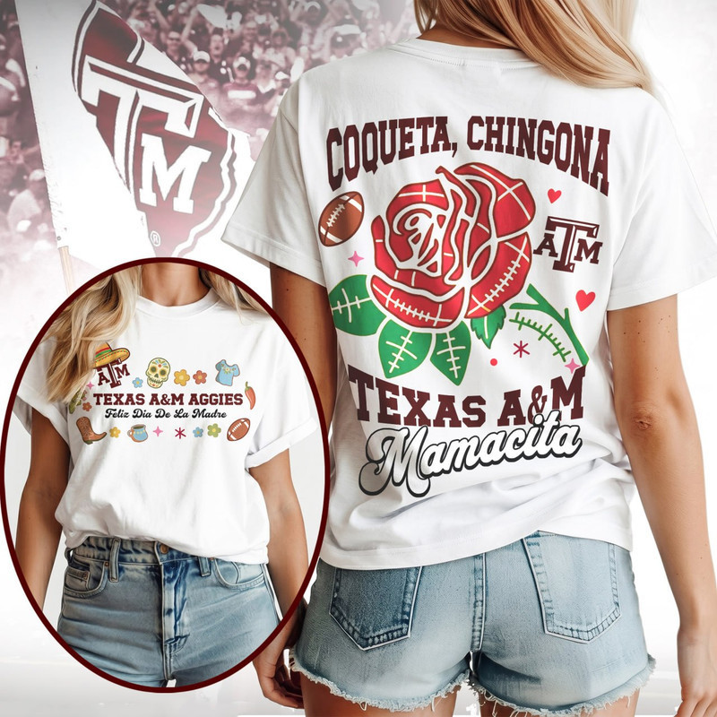 Texas A&M Aggies | Premium NCAA Dia De La Madre 3D T-Shirt HY