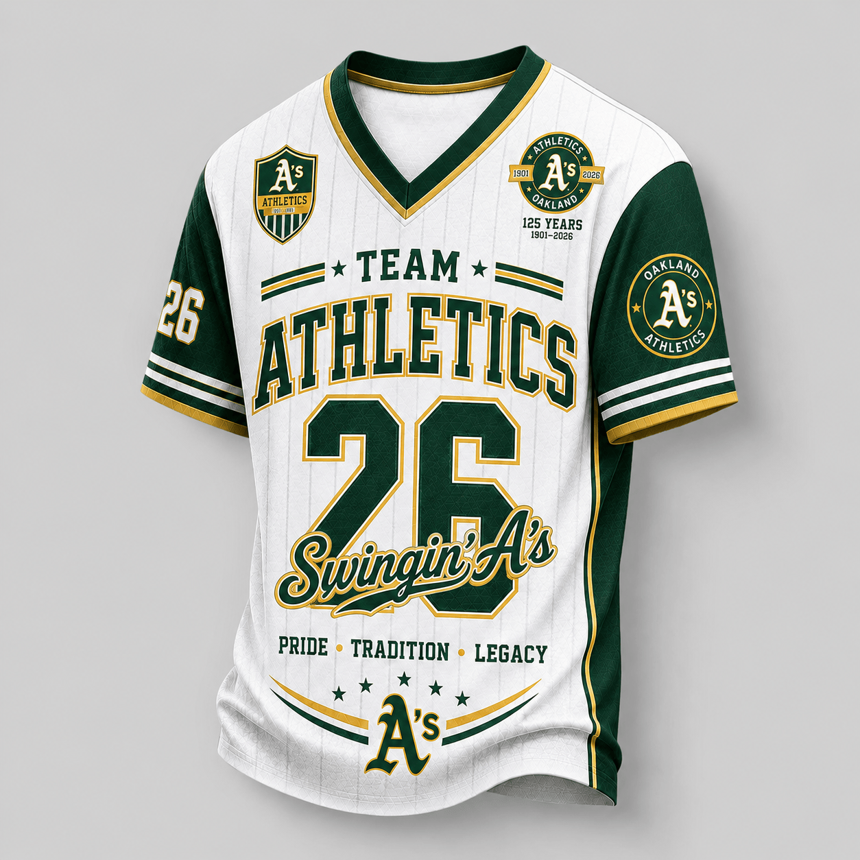 Athletics | Premium MLB Legacy Pride V-Neck Jersey