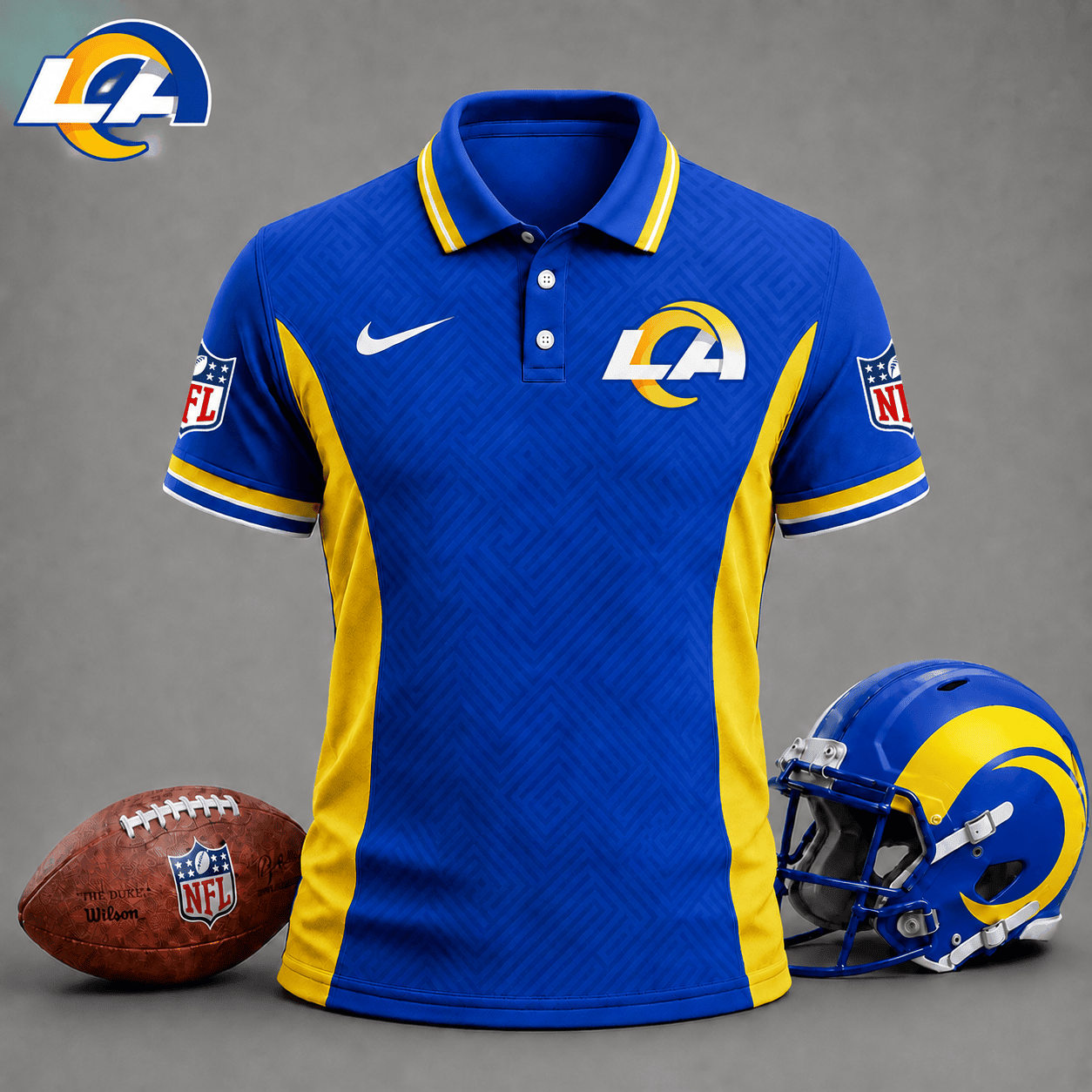Los Angeles Rams | Premium NFL Tonal Labyrinth Polo NY
