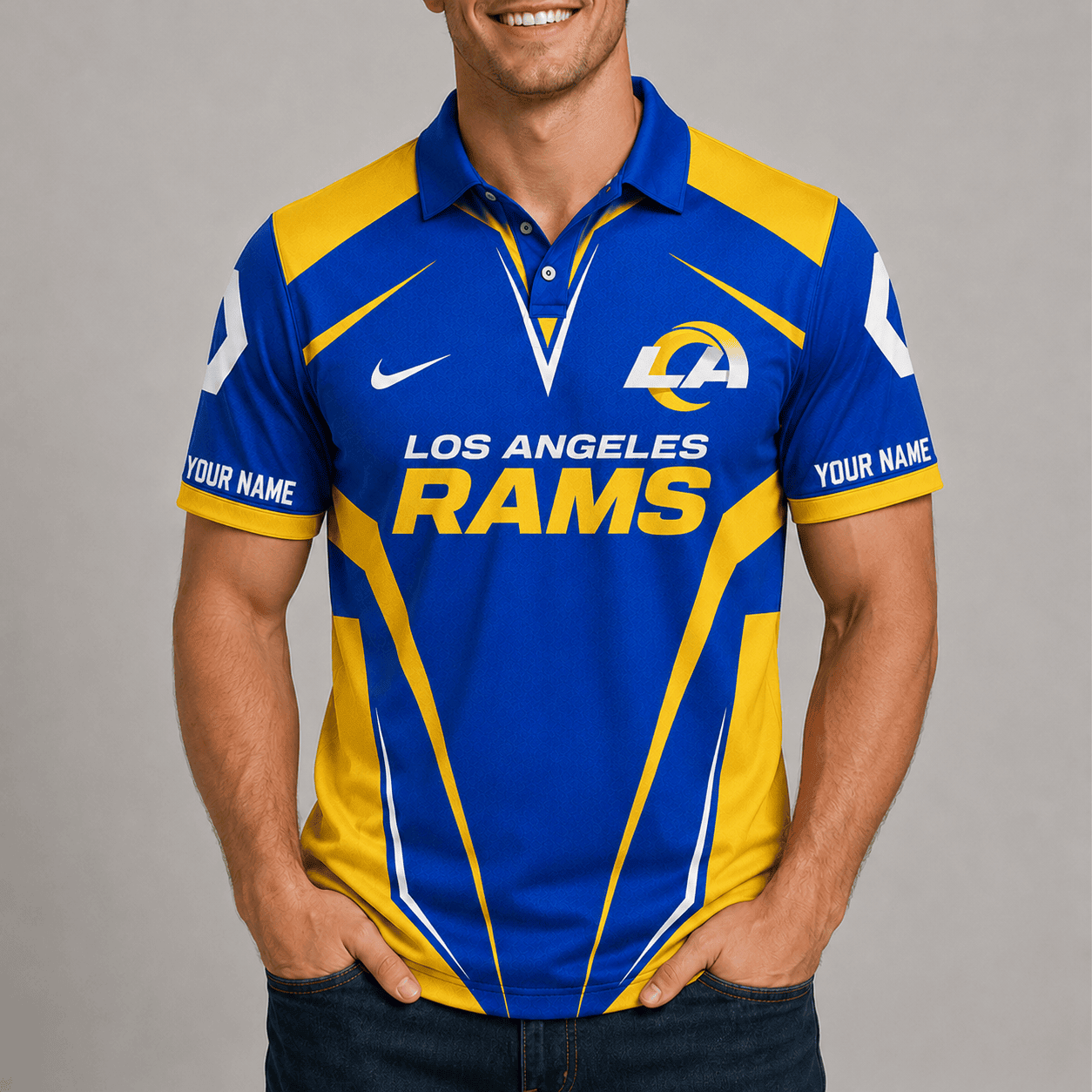 Los Angeles Rams | Premium NFL Team Performance Polo TD