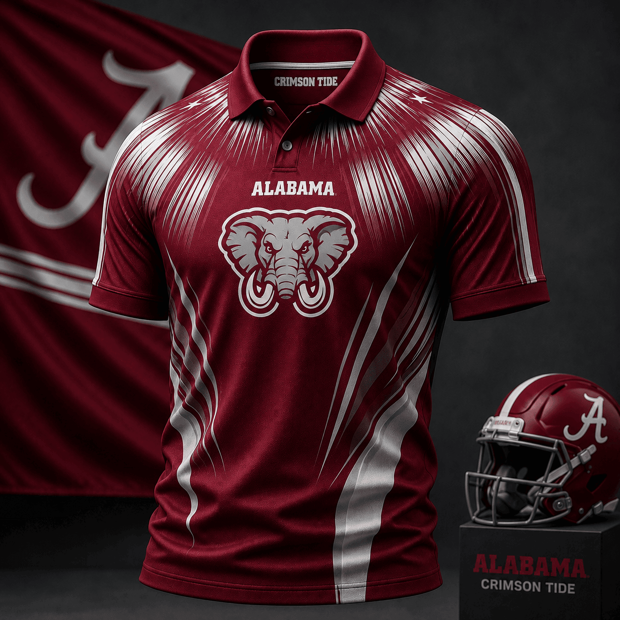 Alabama Crimson Tide | Premium NCAA Victory Streak Polo NY