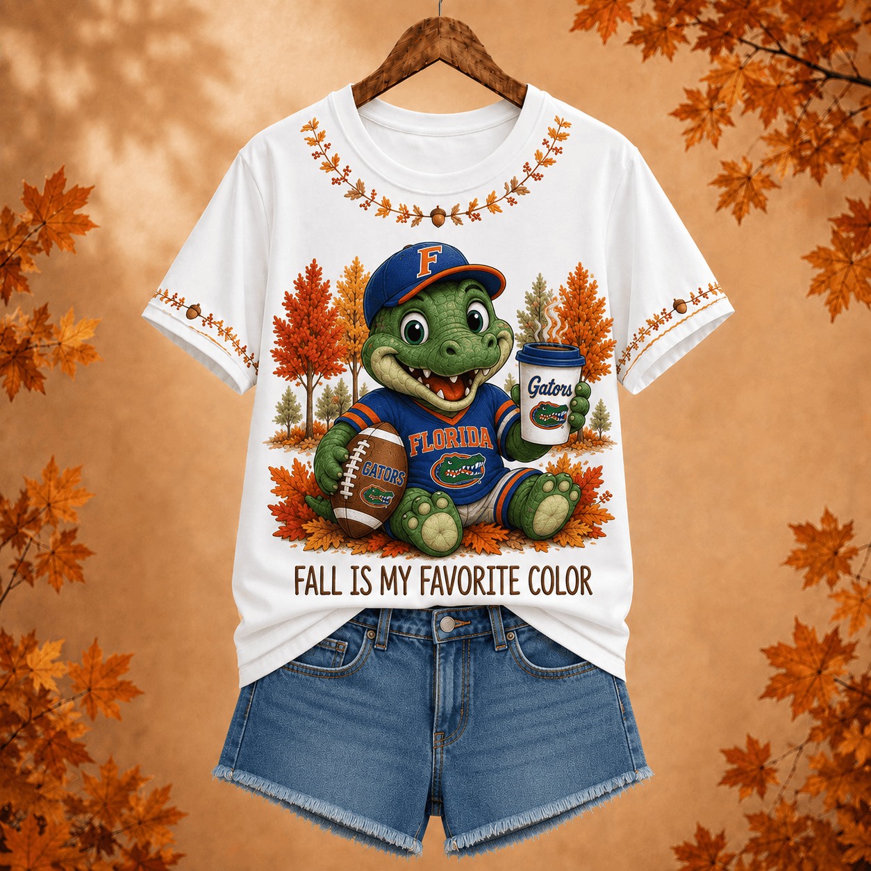 Florida Gators | Premium NCAA Fall Football V-neck NY