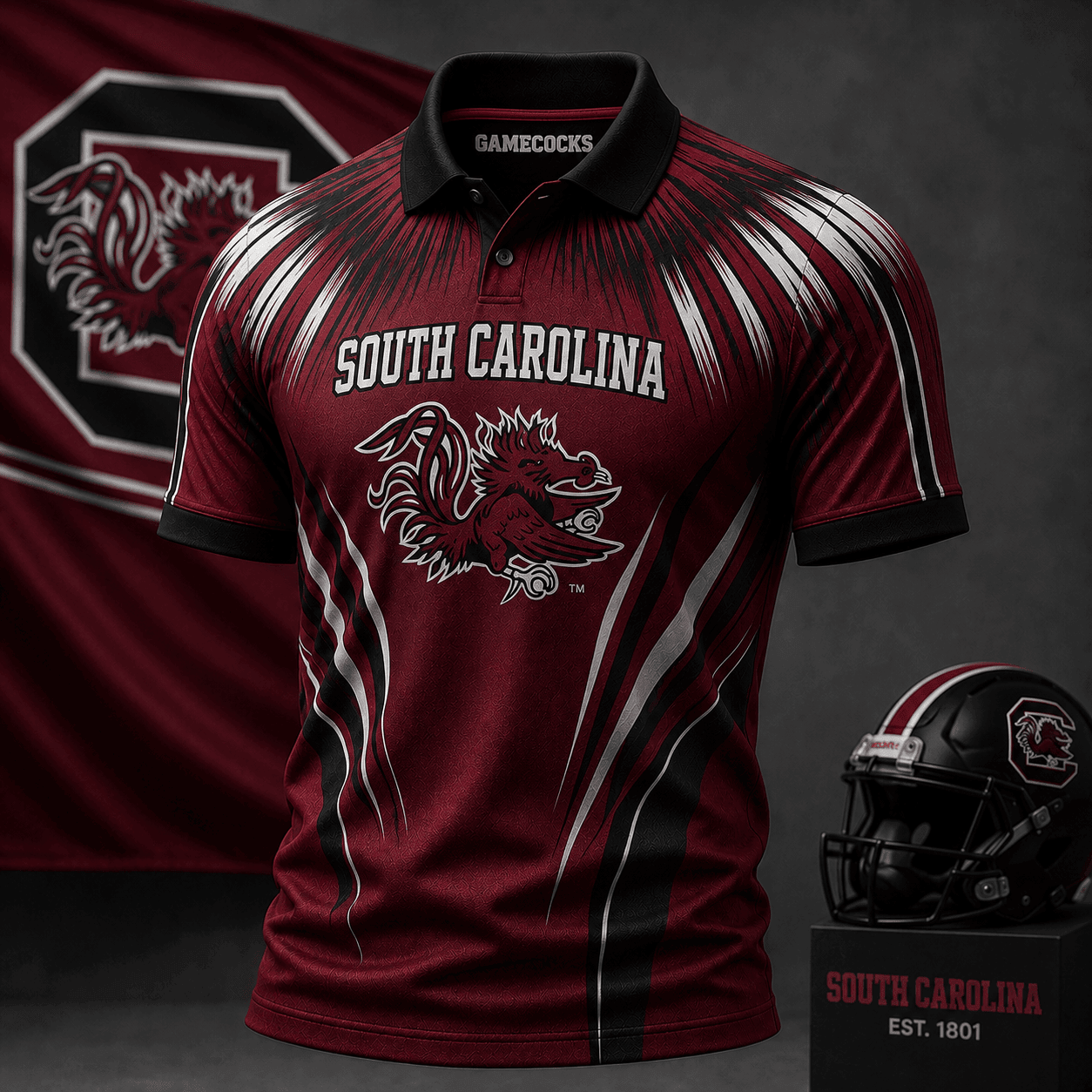 South Carolina Gamecocks | Premium NCAA Victory Streak Polo NY