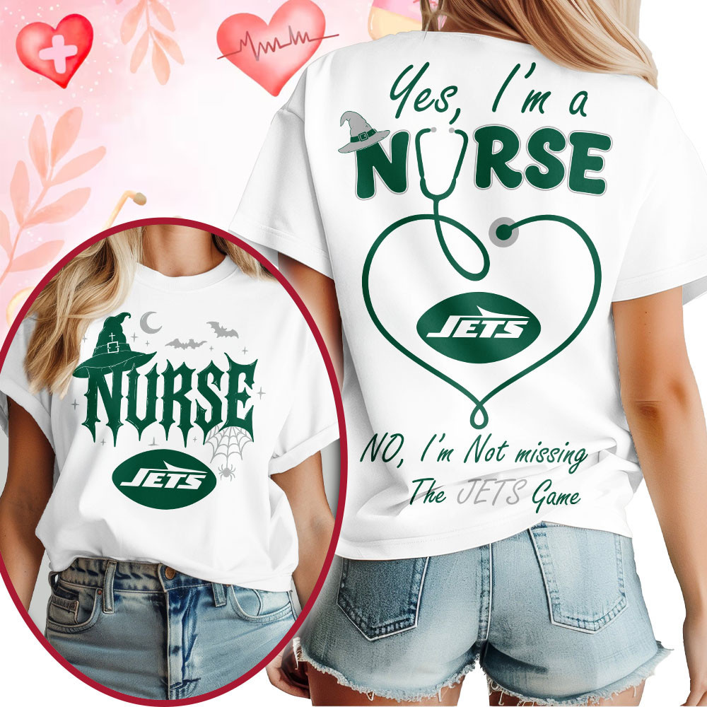 New York Jets | Premium NFL Night Shift Never Misses Game Day Halloween Nurse 3D Shirt NTH1