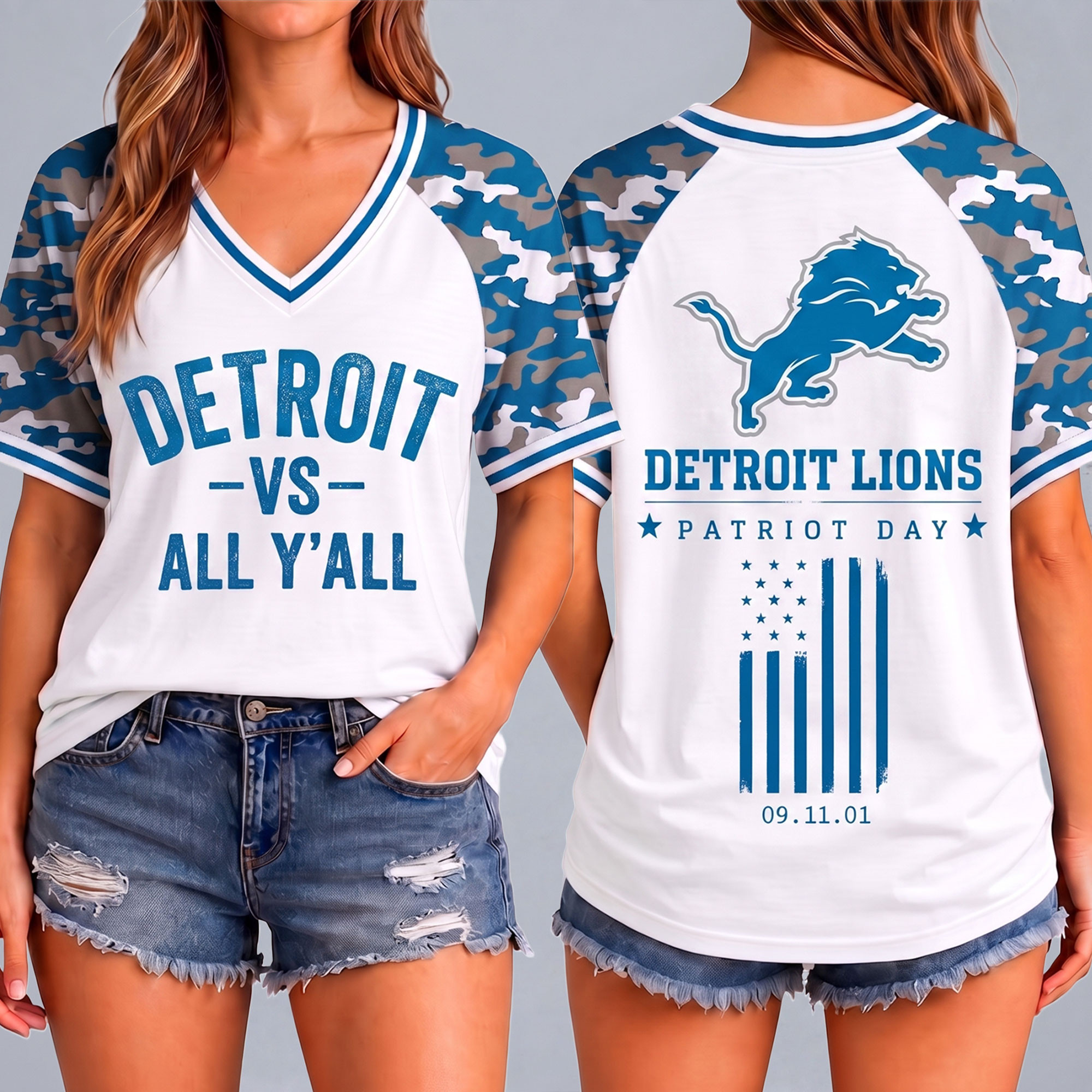 Detroit Lions | Premium NFL United We Stand V-Neck NTH1