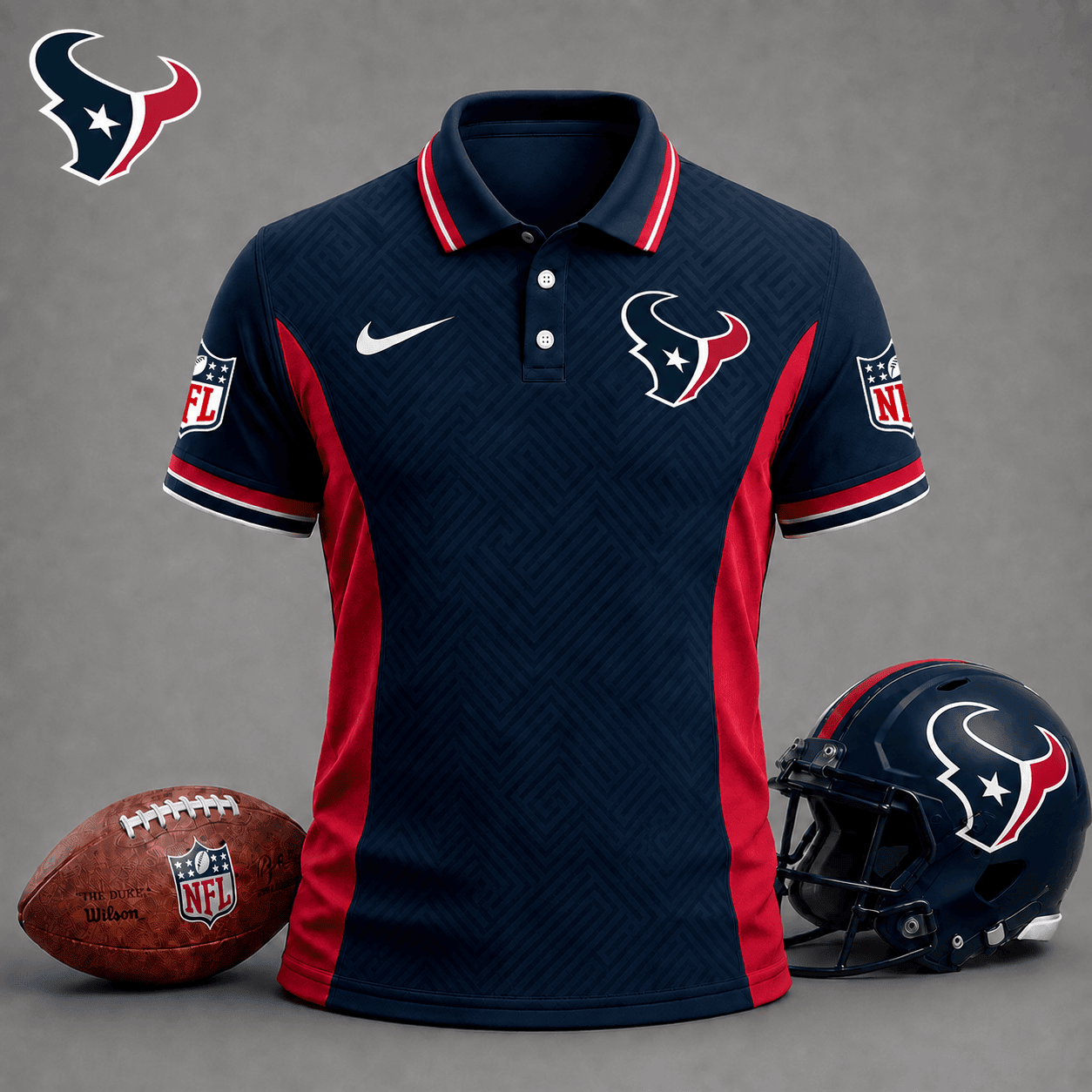 Houston Texans | Premium NFL Tonal Labyrinth Polo NY