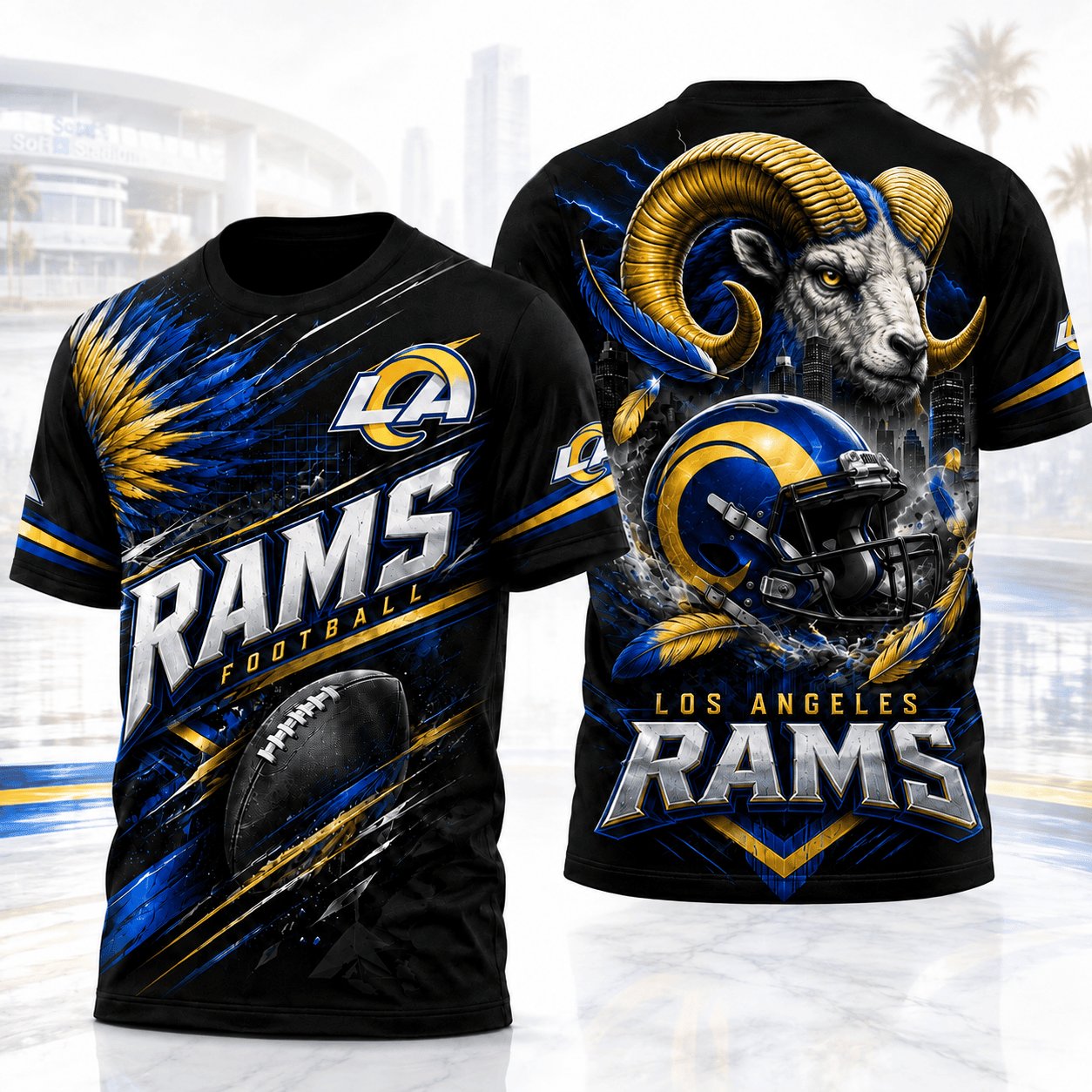 Los Angeles Rams | Premium NFL 3D Shirt For American Football Fans And Game Day Lovers NNK