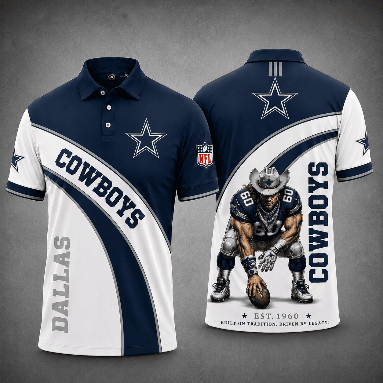 Dallas Cowboys | Premium NFL Fierce Football Mascot Polo NY